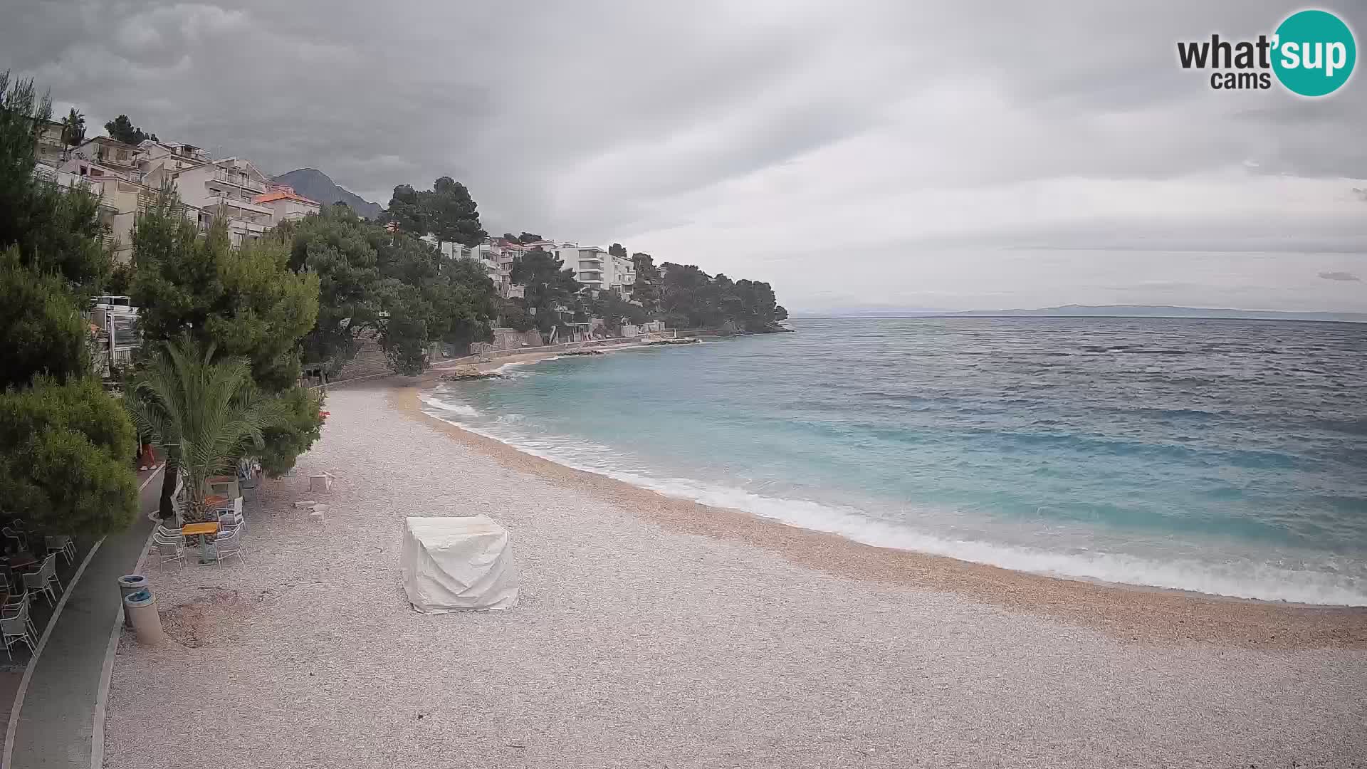 Webcam Lučica Beach Brela – Live View from the Adriatic Coast