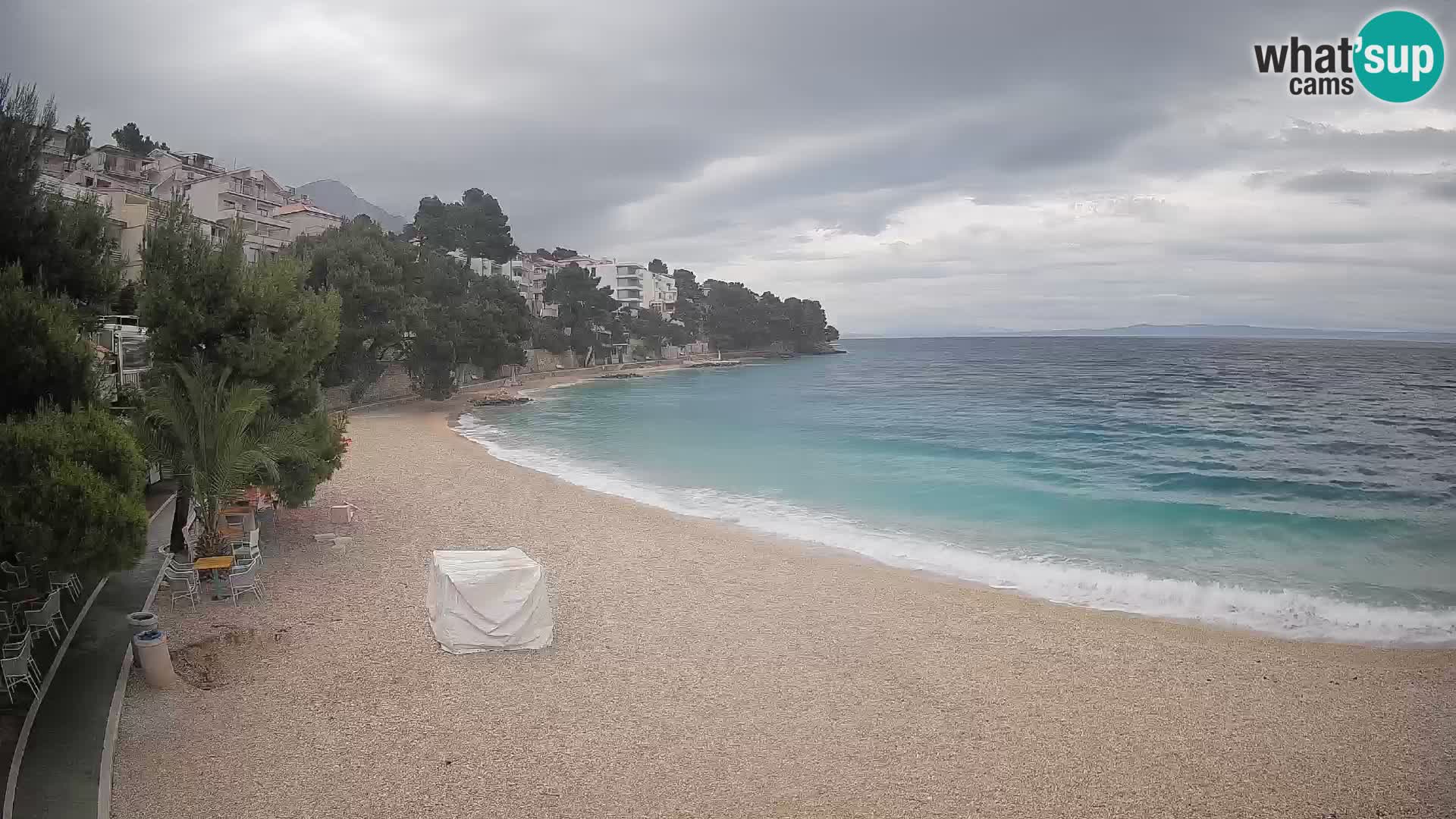 Webcam Lučica Beach Brela – Live View from the Adriatic Coast