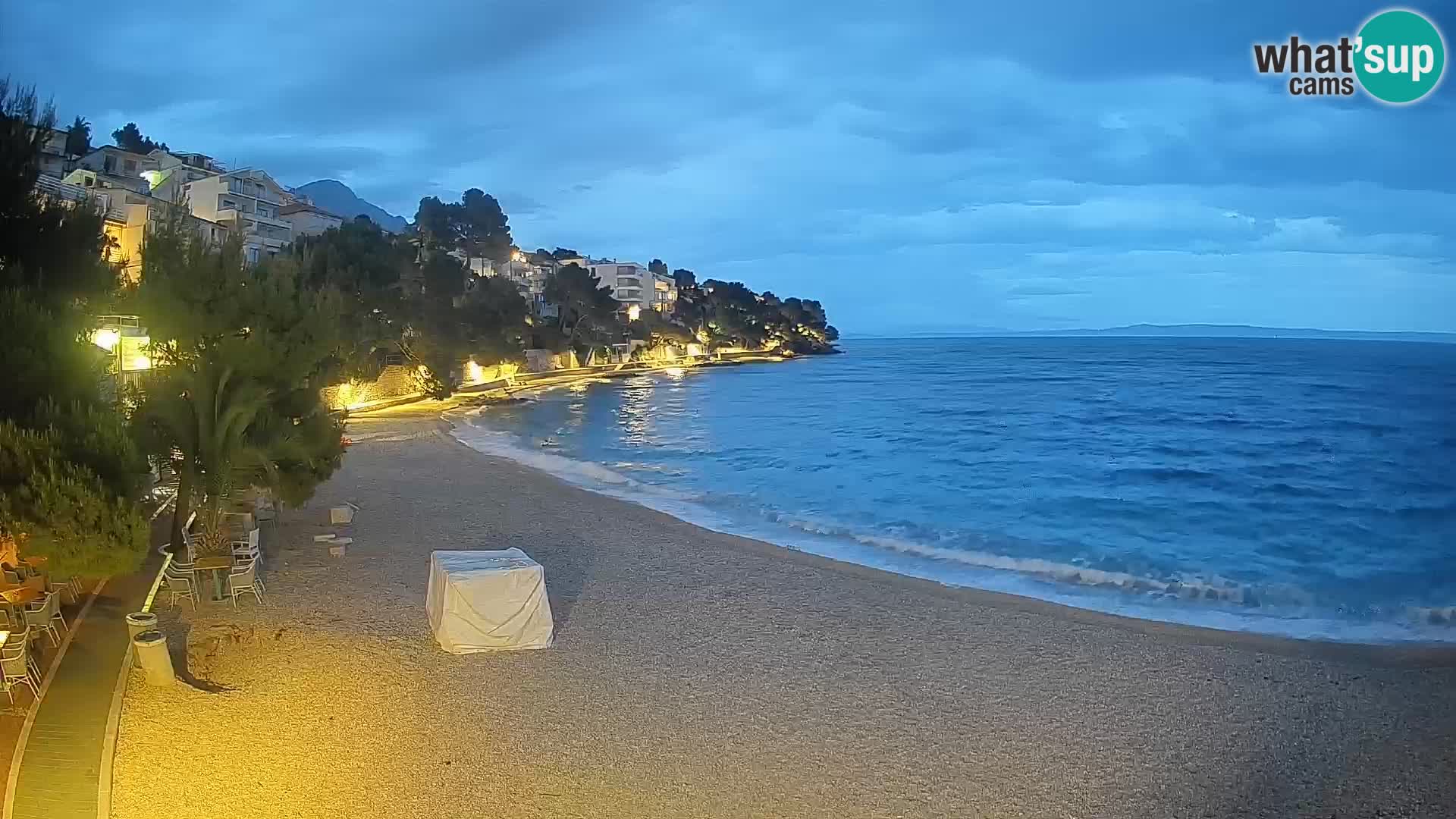 Webcam Lučica Beach Brela – Live View from the Adriatic Coast