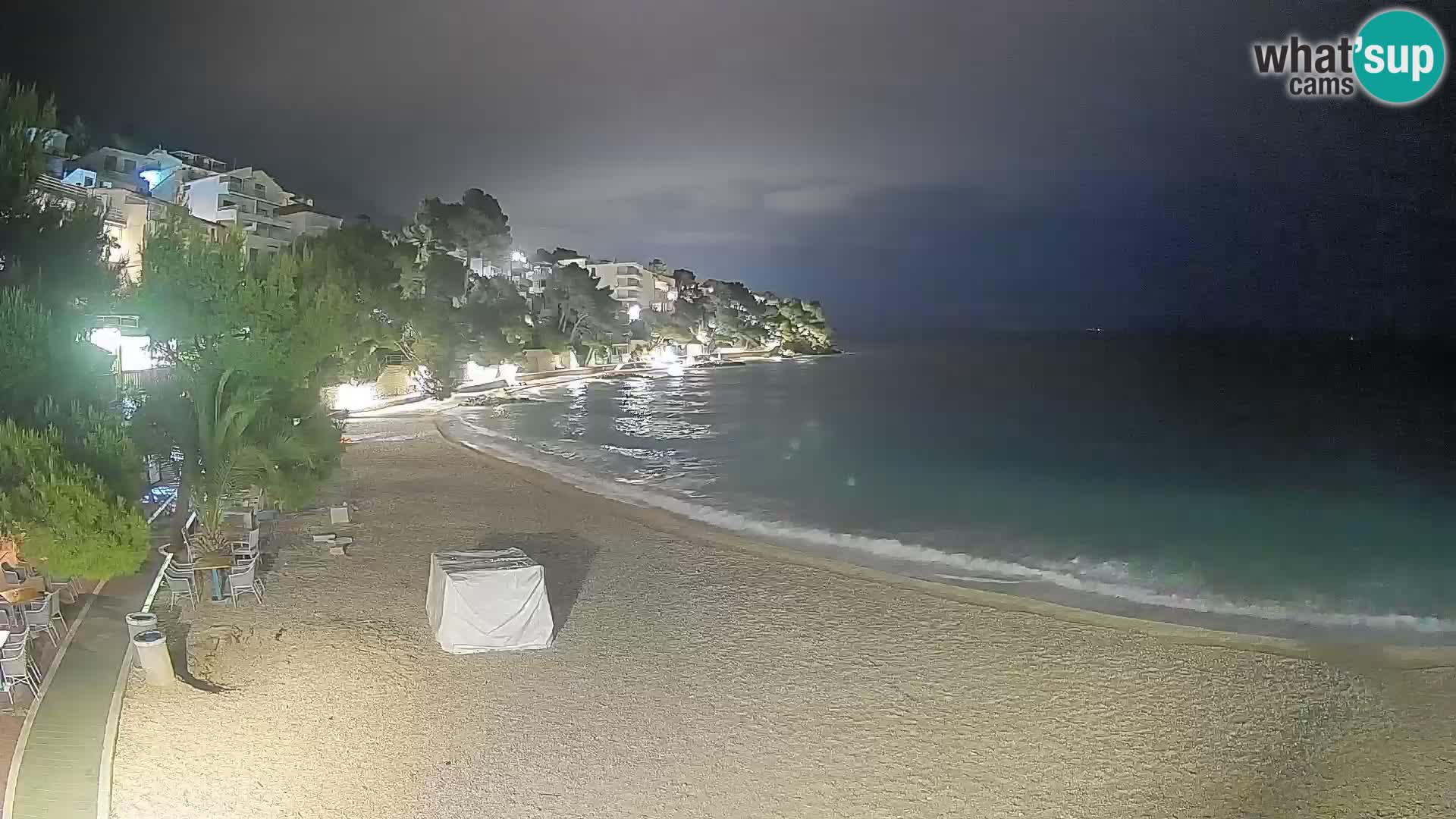 Webcam Lučica Beach Brela – Live View from the Adriatic Coast