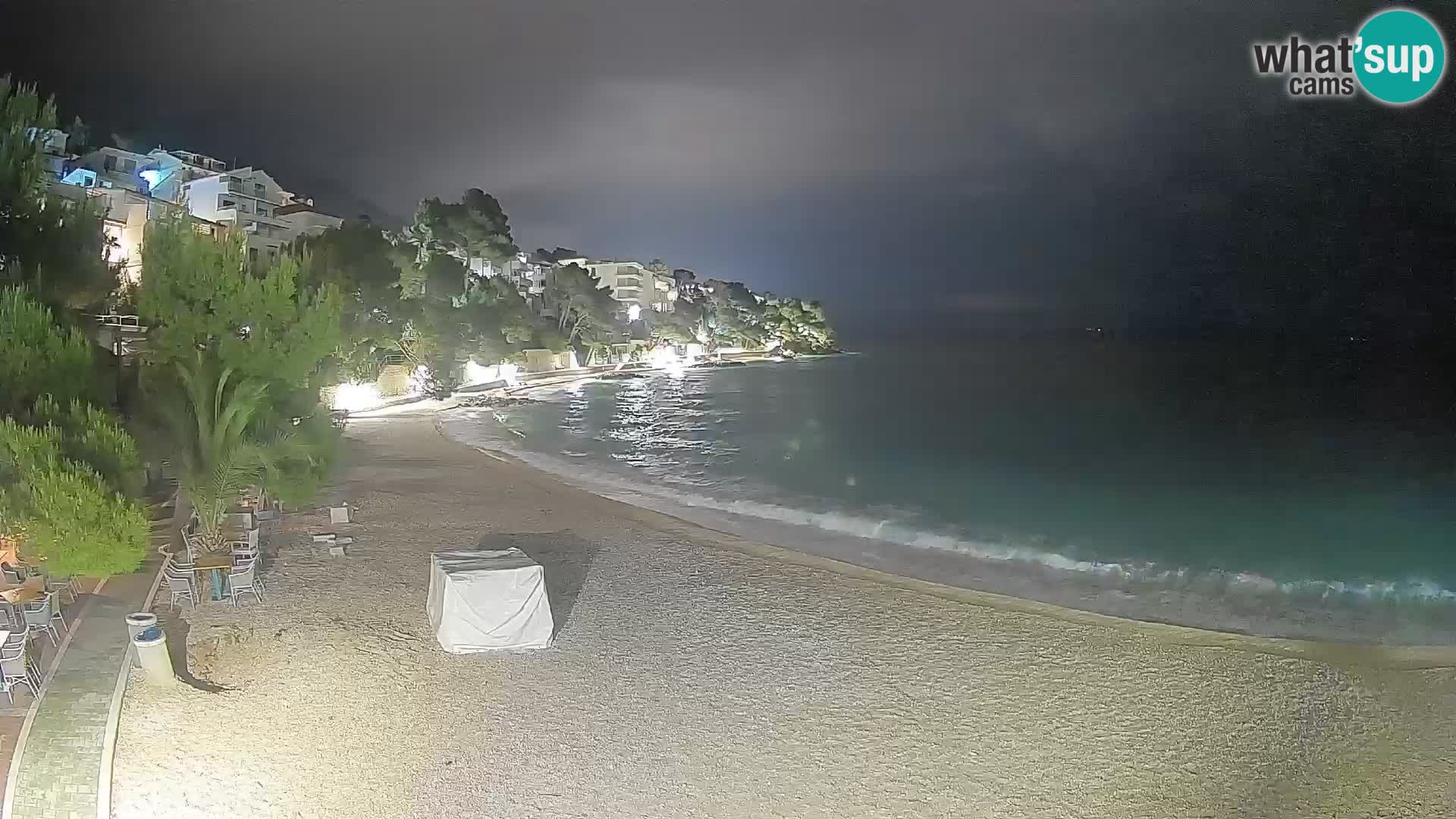Webcam Lučica Beach Brela – Live View from the Adriatic Coast
