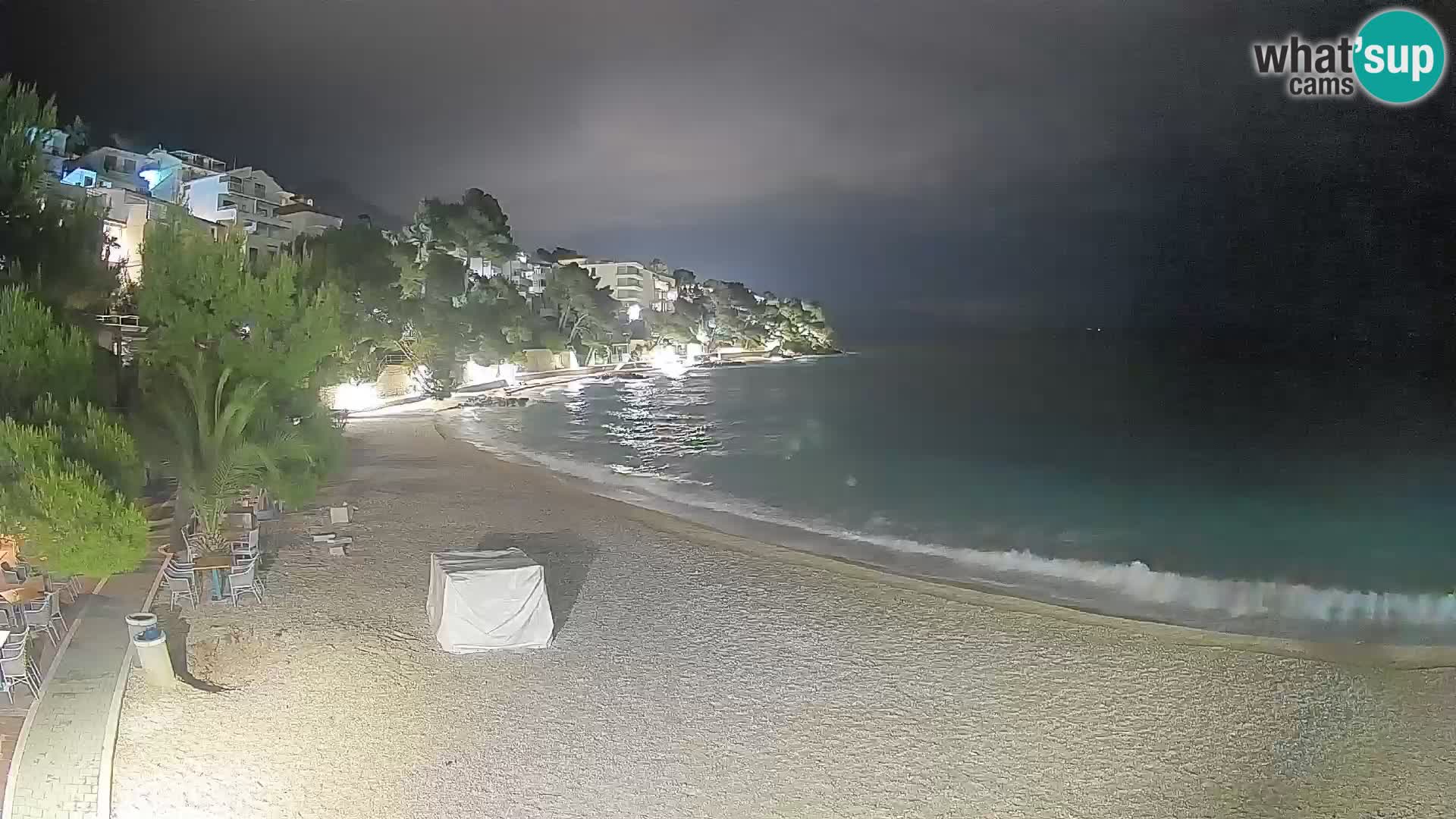 Webcam Lučica Beach Brela – Live View from the Adriatic Coast