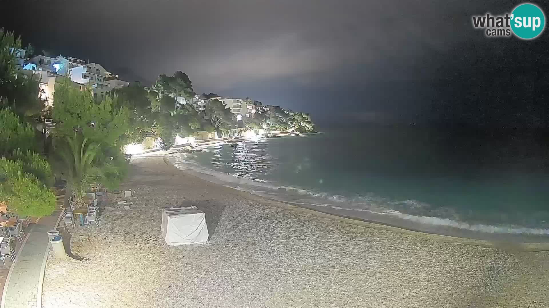 Webcam Lučica Beach Brela – Live View from the Adriatic Coast