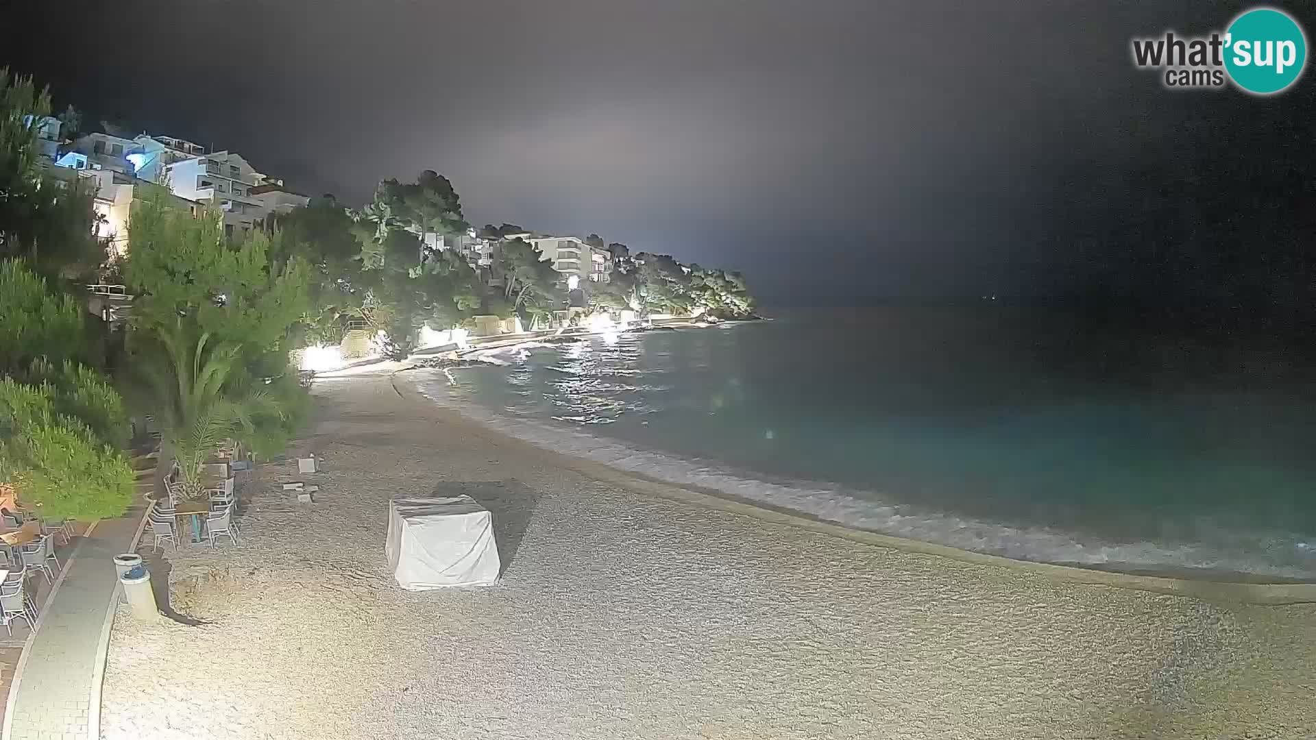 Webcam Lučica Beach Brela – Live View from the Adriatic Coast
