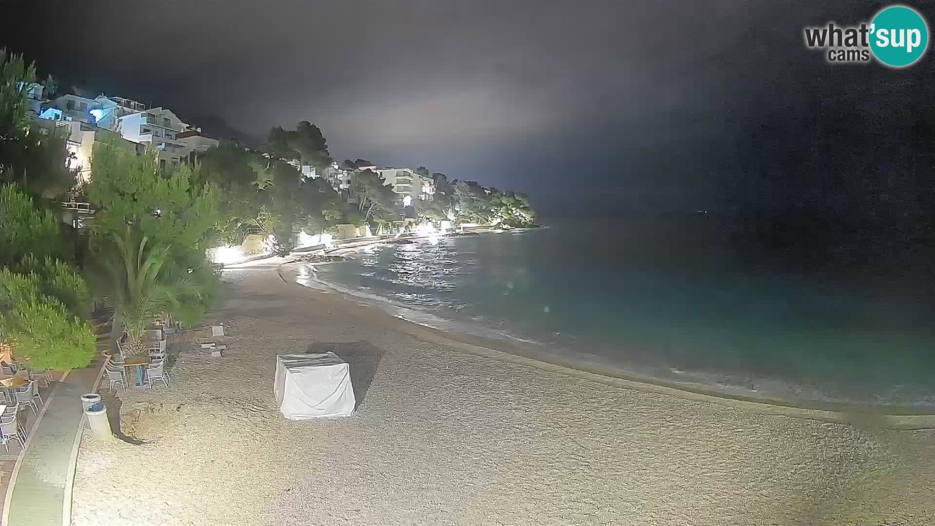 Webcam Lučica Beach Brela – Live View from the Adriatic Coast