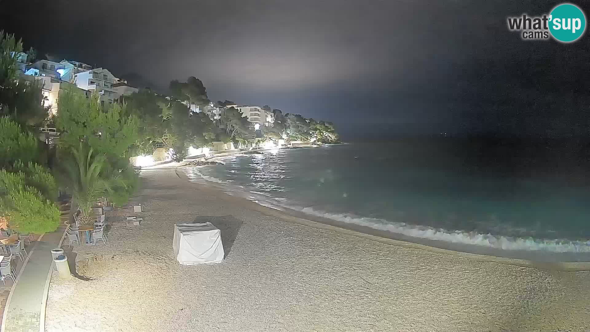 Webcam Playa Lučica Brela – Vista en directo de la costa adriática