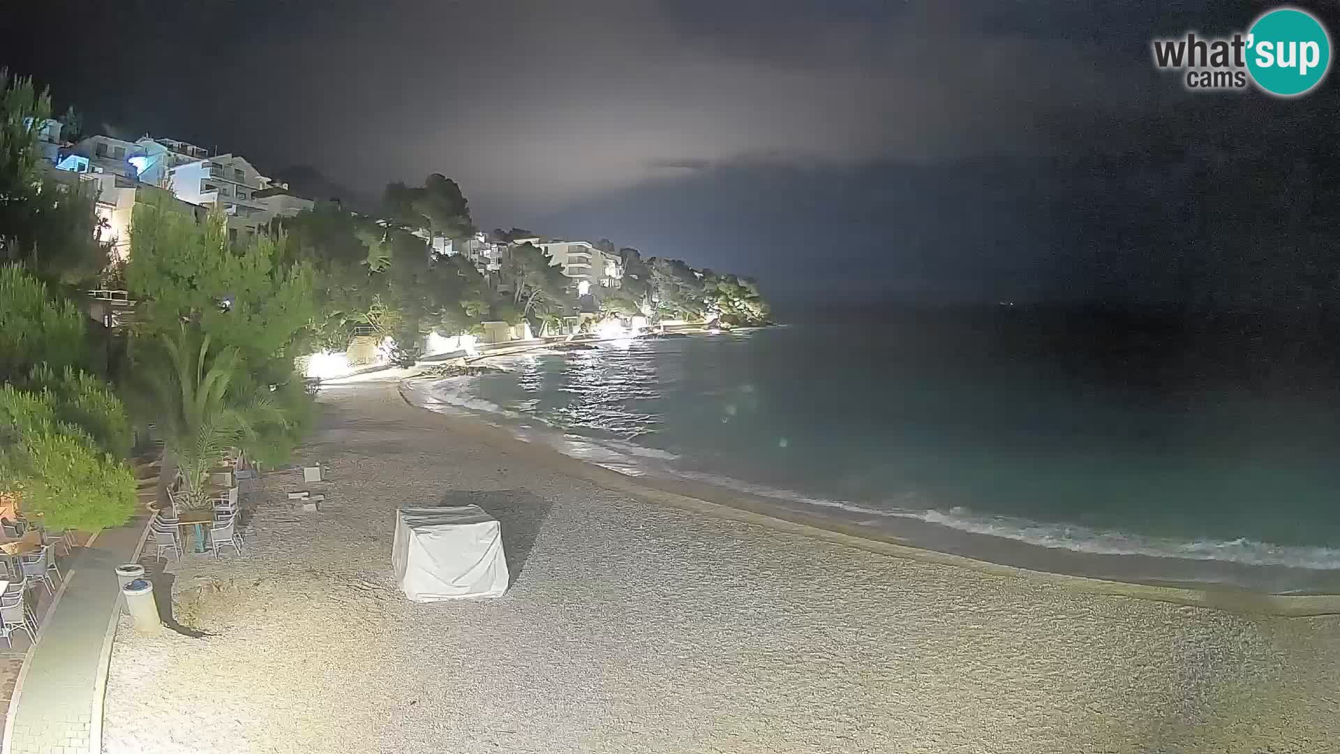 Webcam Lučica Beach Brela – Live View from the Adriatic Coast