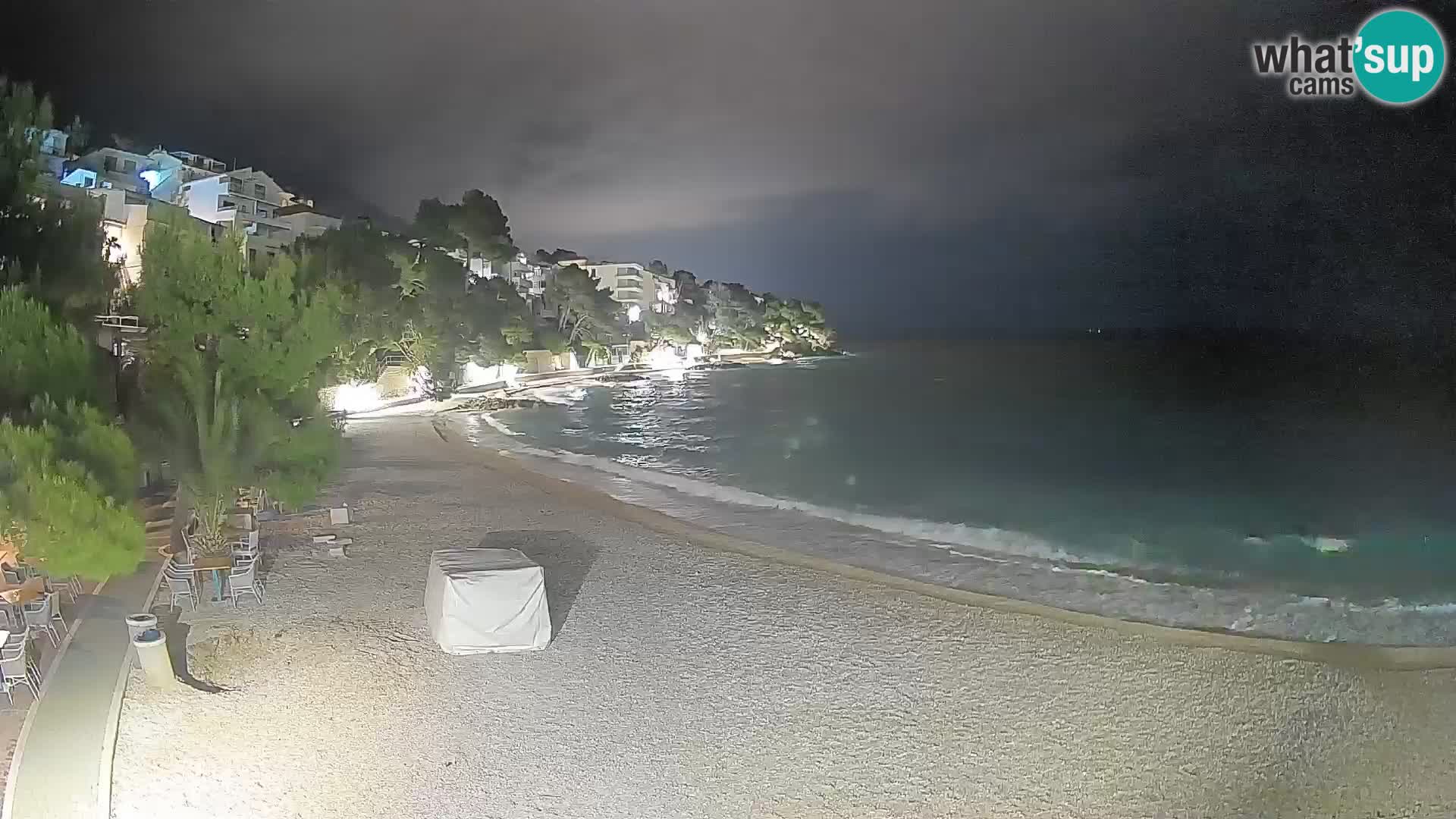 Webcam Lučica Beach Brela – Live View from the Adriatic Coast