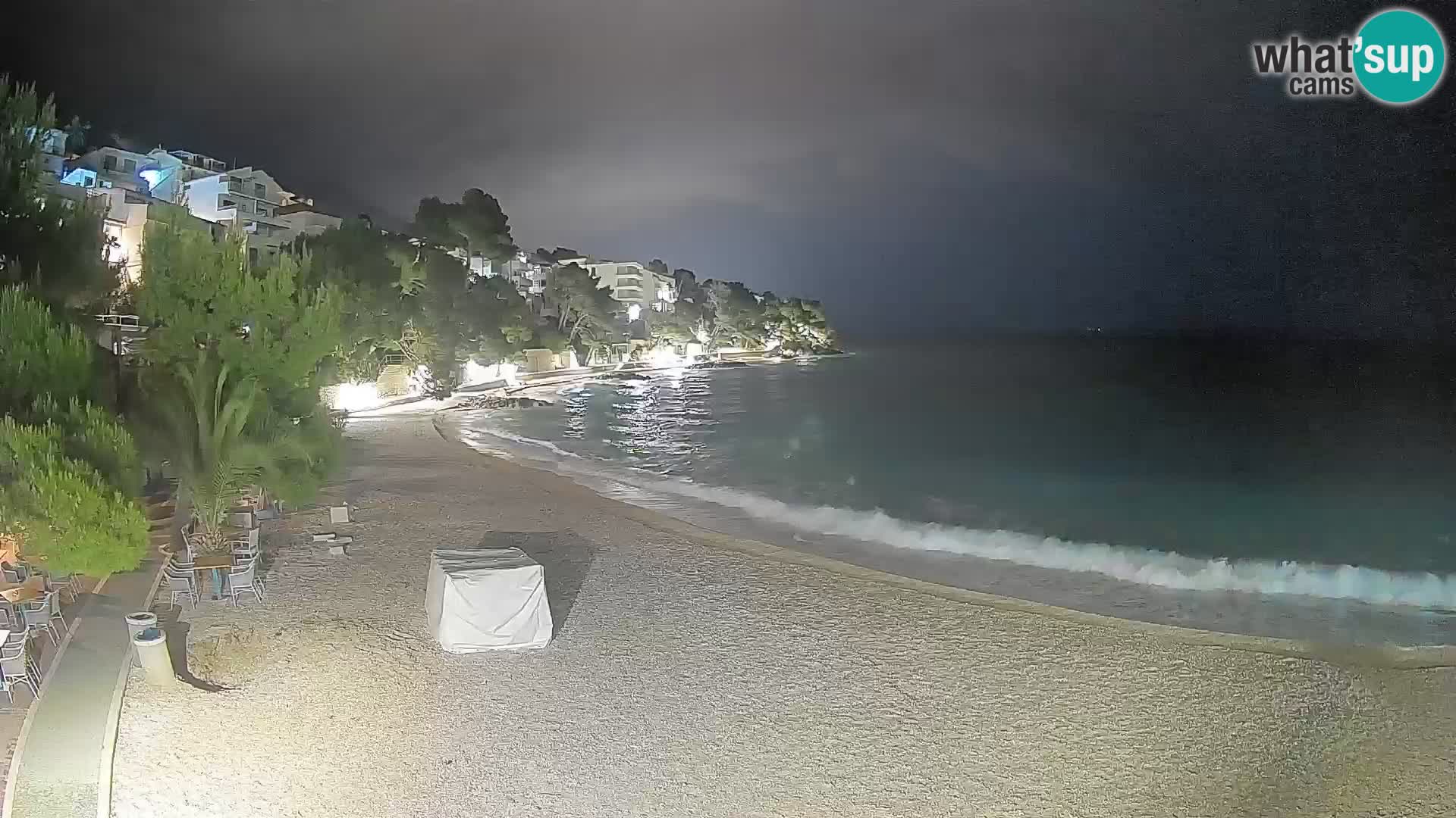 Webcam Lučica Beach Brela – Live View from the Adriatic Coast
