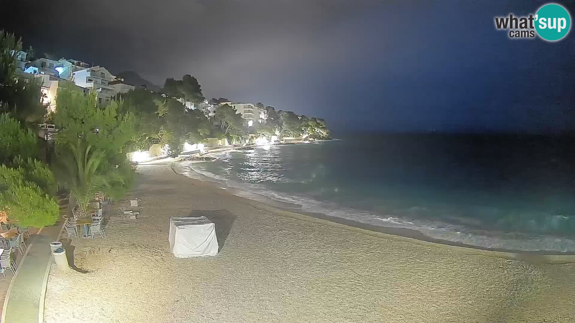 Webcam Lučica Beach Brela – Live View from the Adriatic Coast