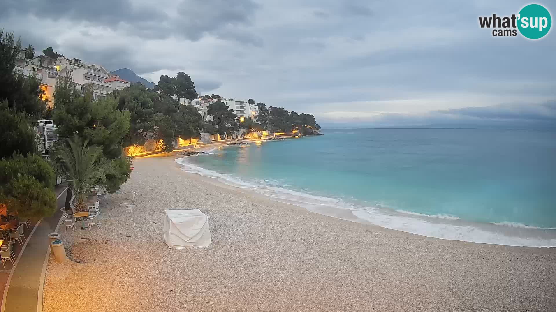 Webcam Lučica Beach Brela – Live View from the Adriatic Coast