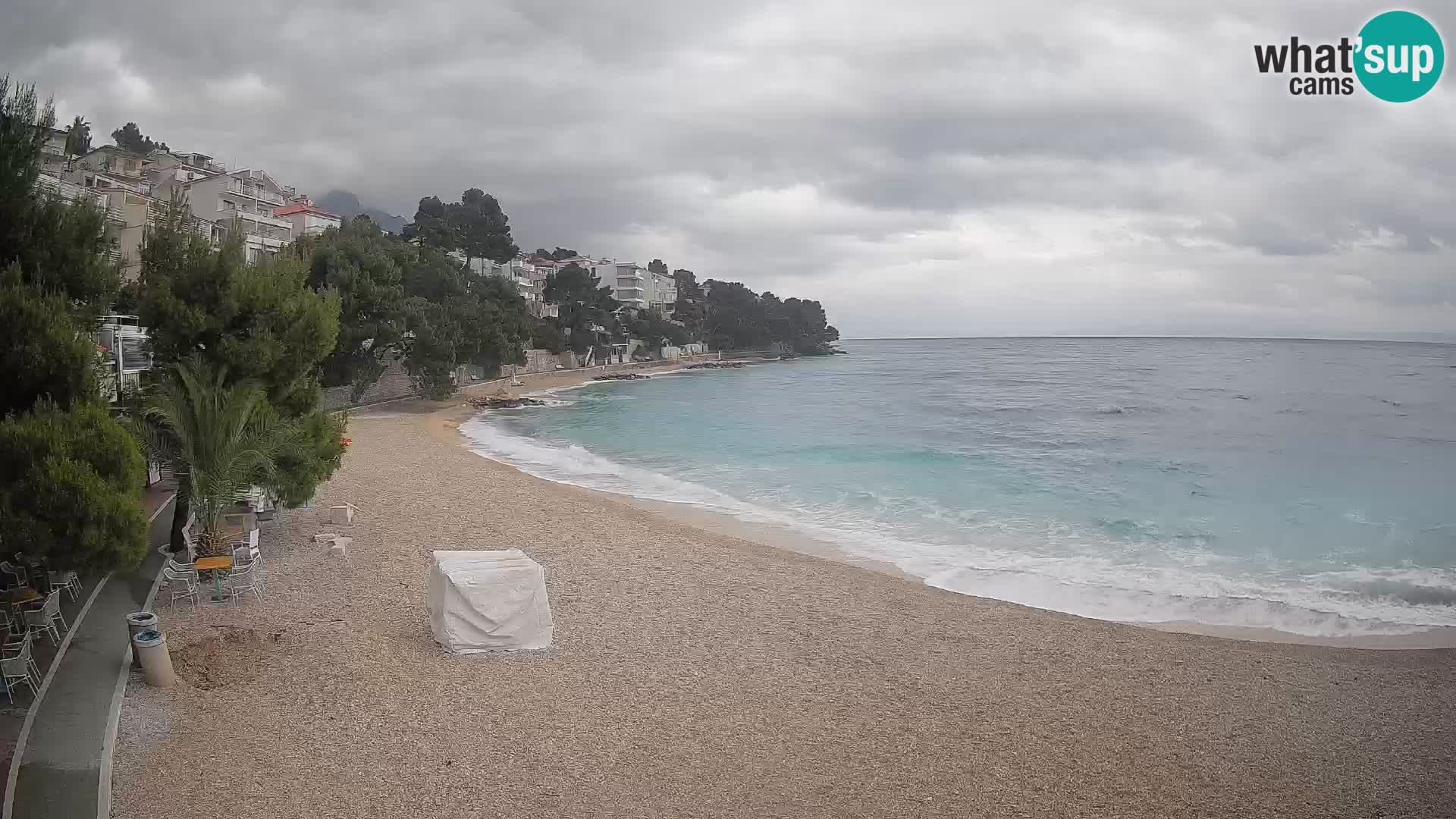 Webcam Lučica Beach Brela – Live View from the Adriatic Coast