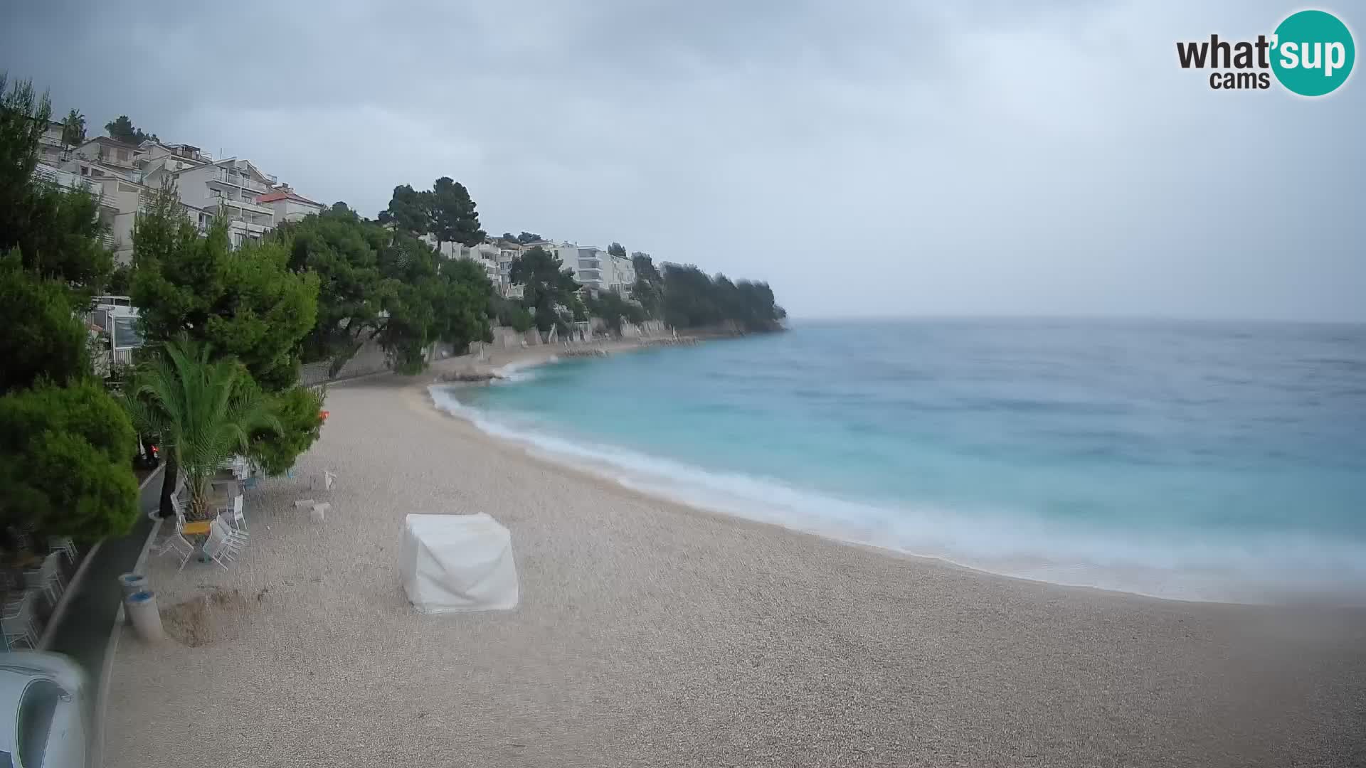 Webcam Lučica Beach Brela – Live View from the Adriatic Coast