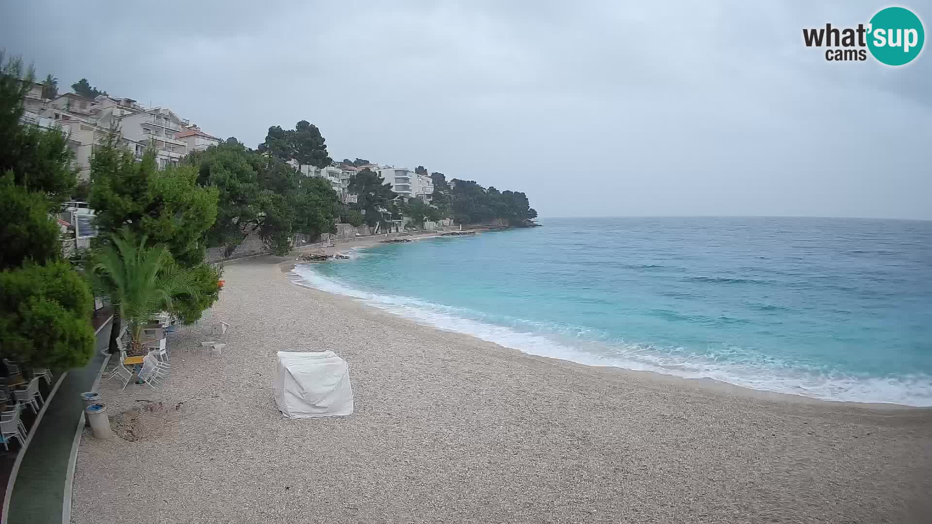 Webcam Lučica Beach Brela – Live View from the Adriatic Coast