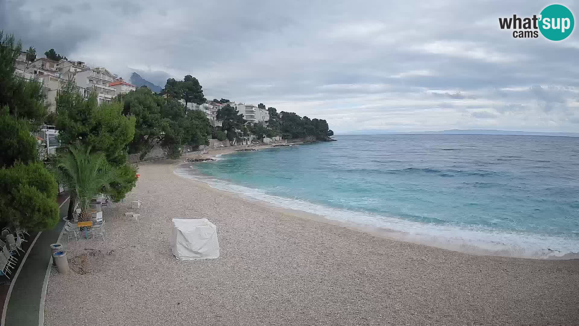 Webcam Lučica Beach Brela – Live View from the Adriatic Coast