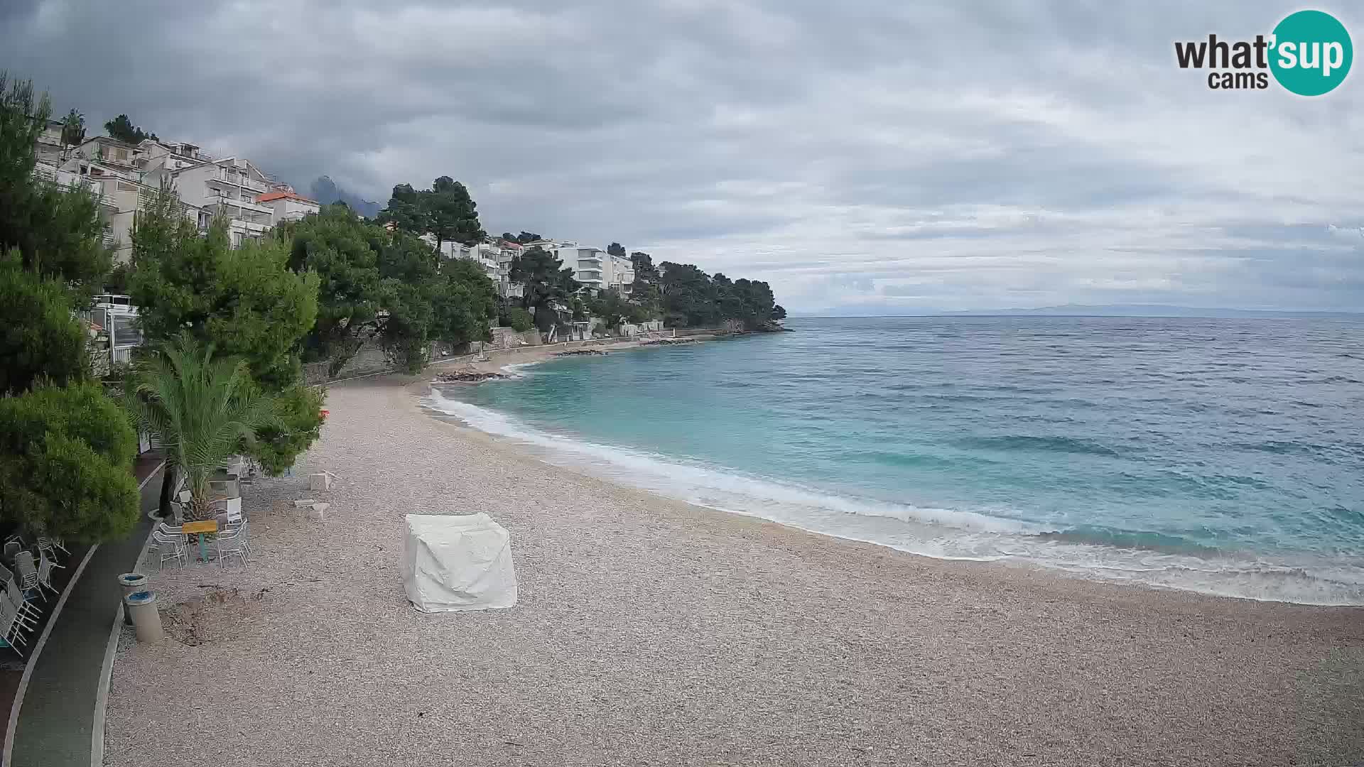 Webcam Lučica Beach Brela – Live View from the Adriatic Coast