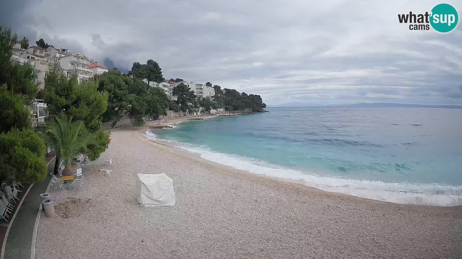 Webcam Lučica Beach Brela – Live View from the Adriatic Coast