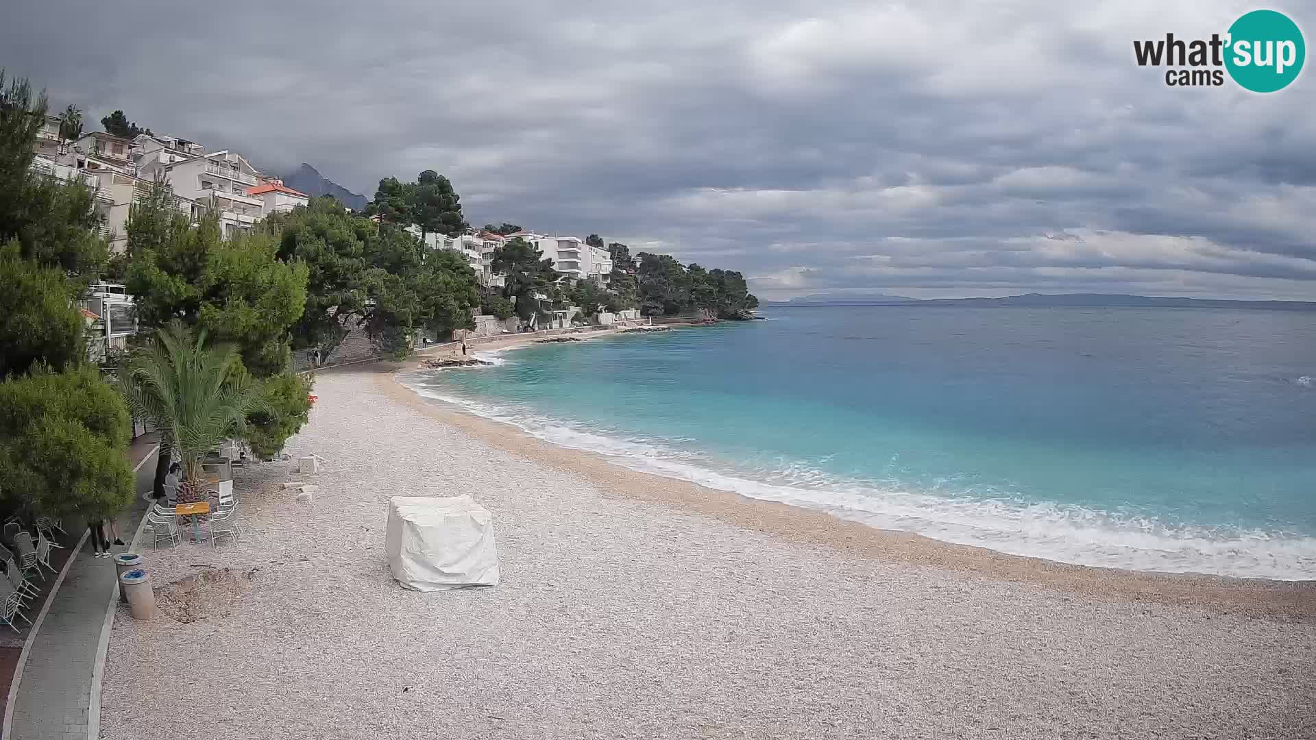 Webcam Lučica Beach Brela – Live View from the Adriatic Coast