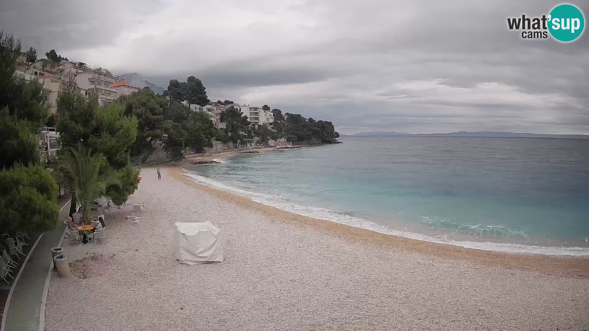 Webcam Lučica Beach Brela – Live View from the Adriatic Coast