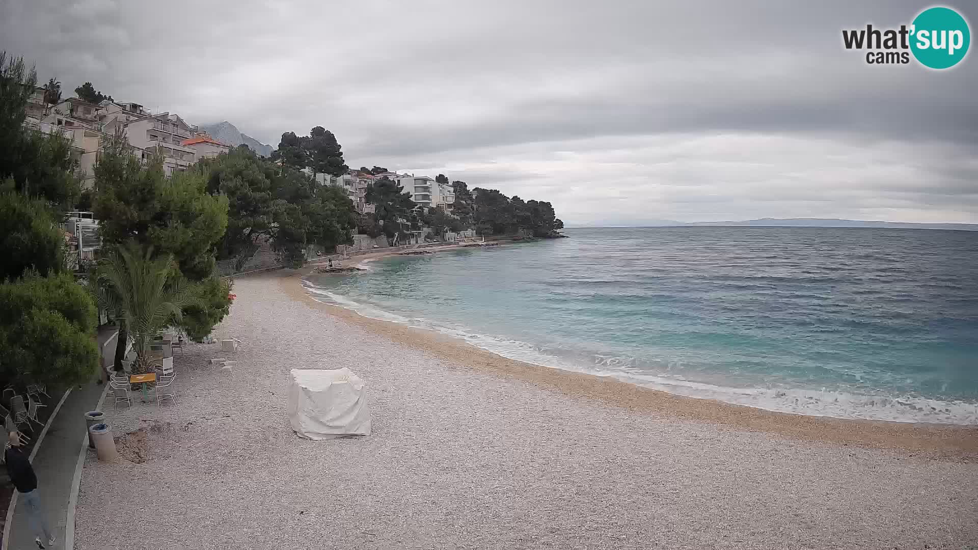 Webcam Lučica Beach Brela – Live View from the Adriatic Coast
