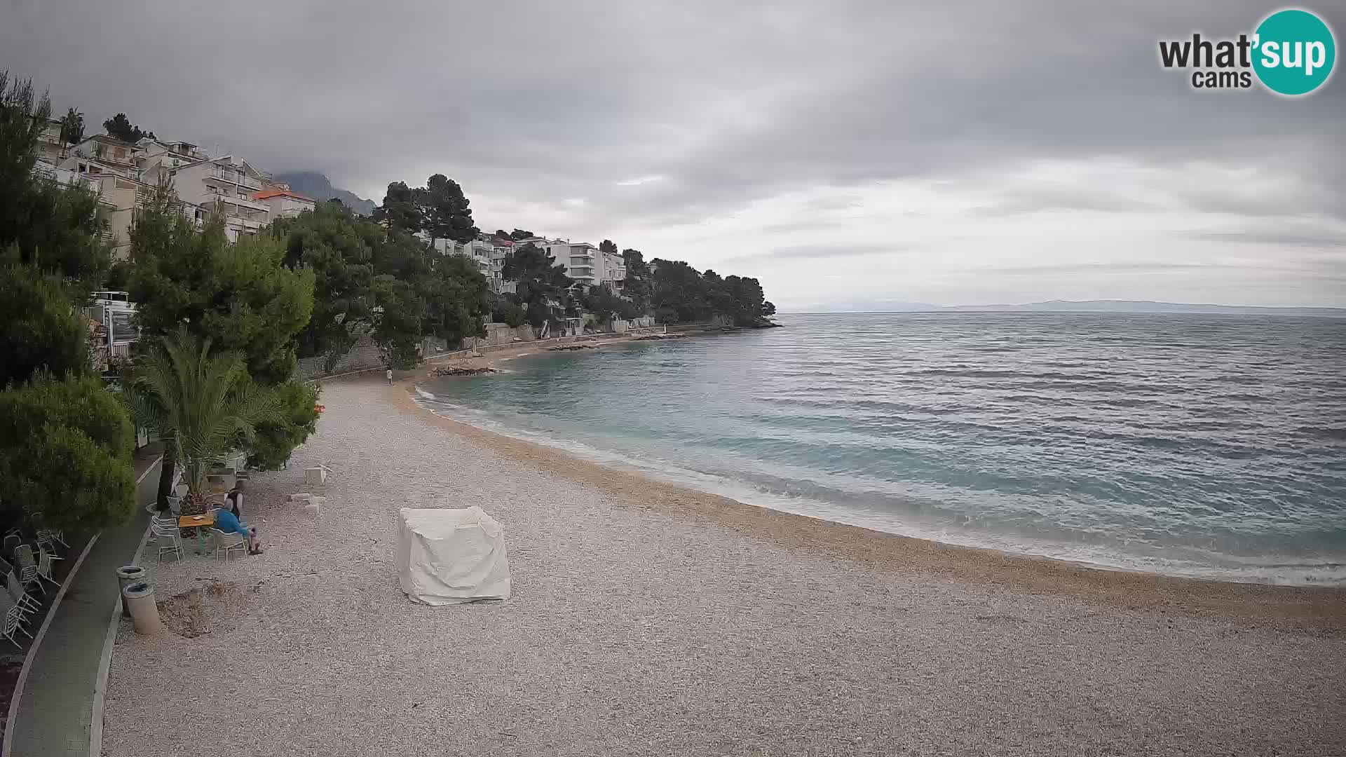 Webcam Lučica Beach Brela – Live View from the Adriatic Coast