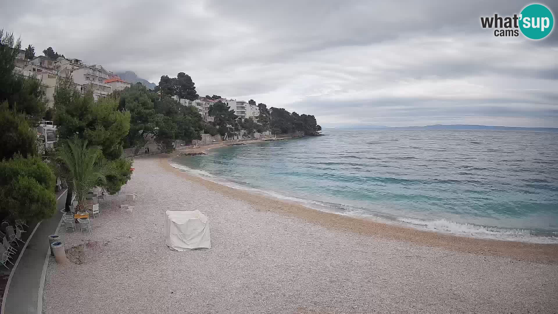 Webcam Lučica Beach Brela – Live View from the Adriatic Coast
