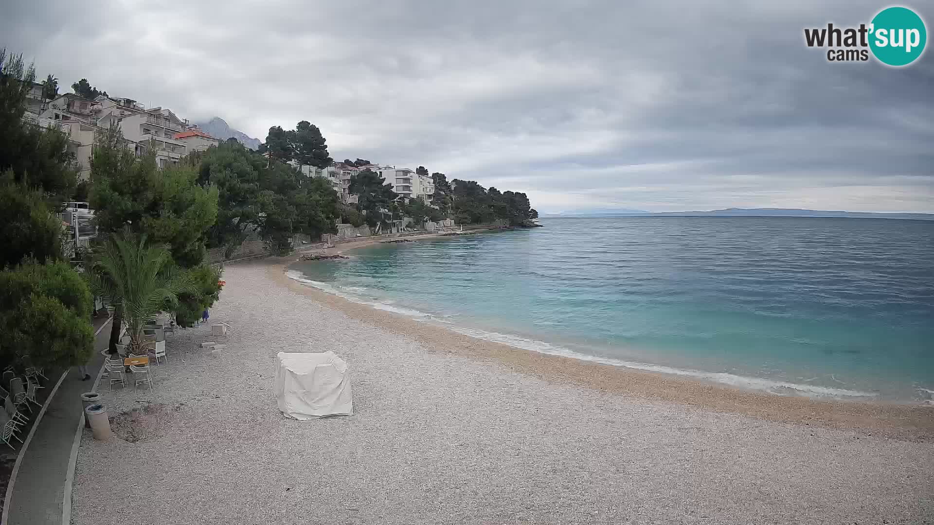 Webcam Lučica Beach Brela – Live View from the Adriatic Coast