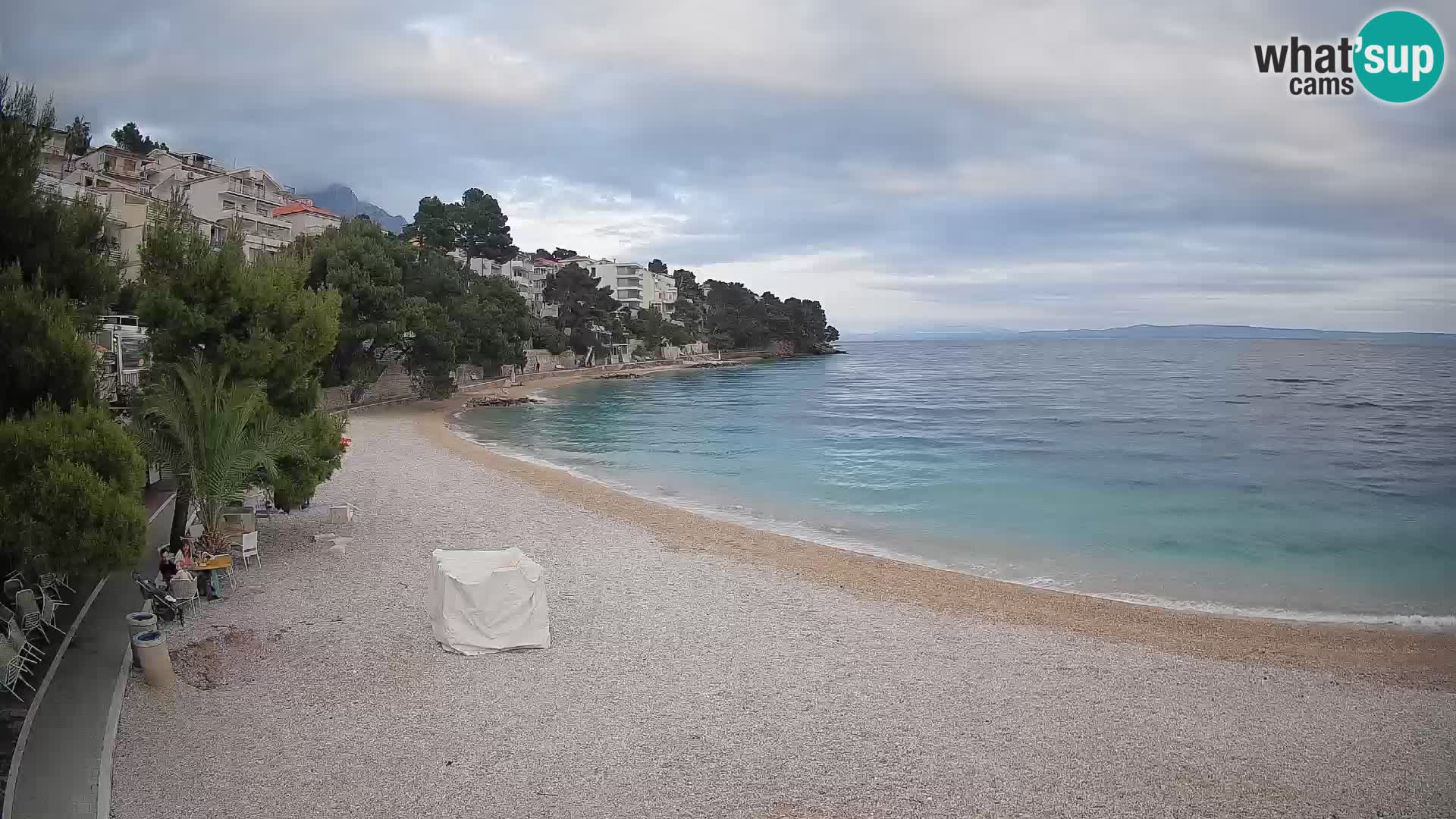 Webcam Lučica Beach Brela – Live View from the Adriatic Coast
