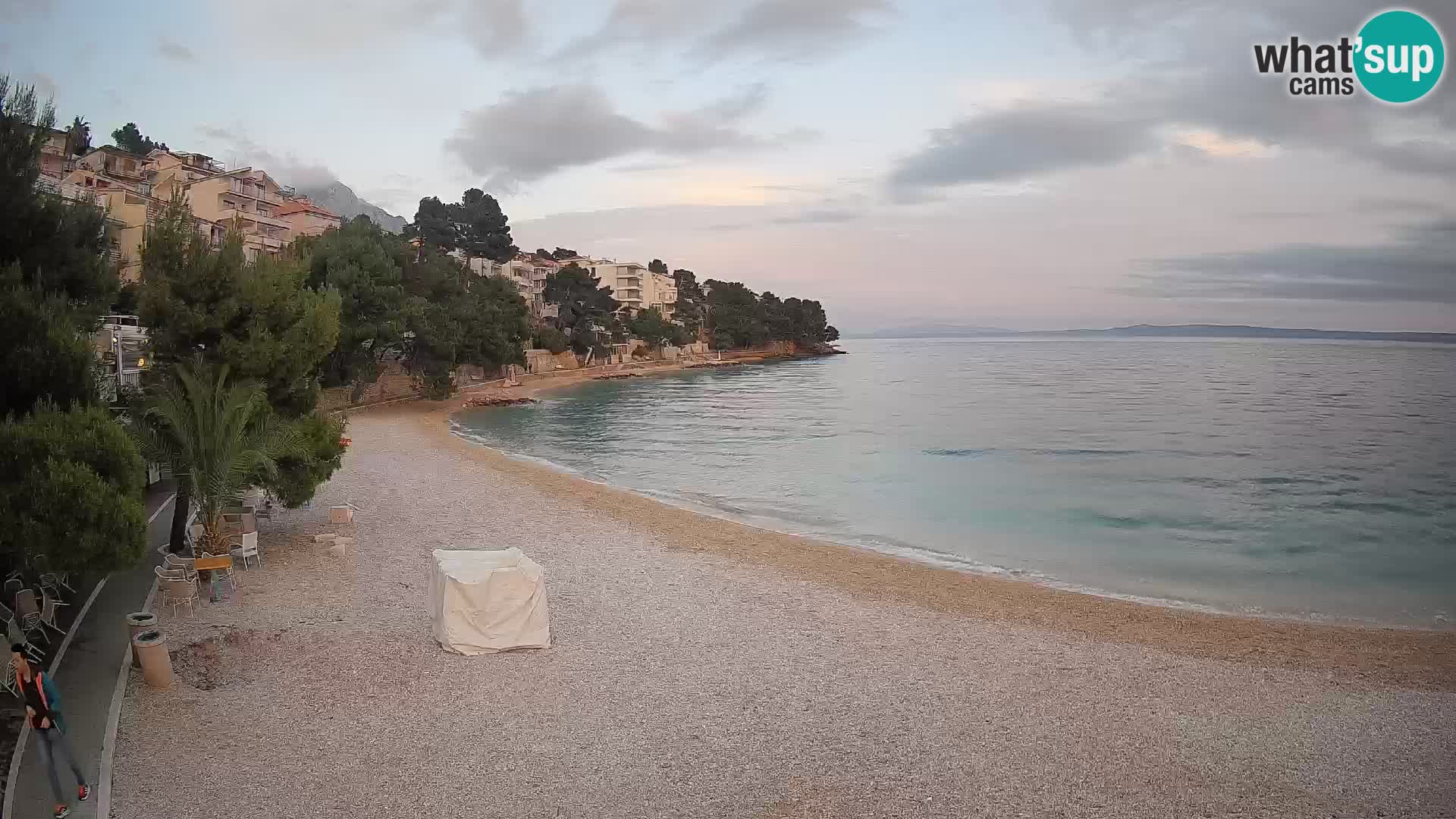 Webcam Lučica Beach Brela – Live View from the Adriatic Coast
