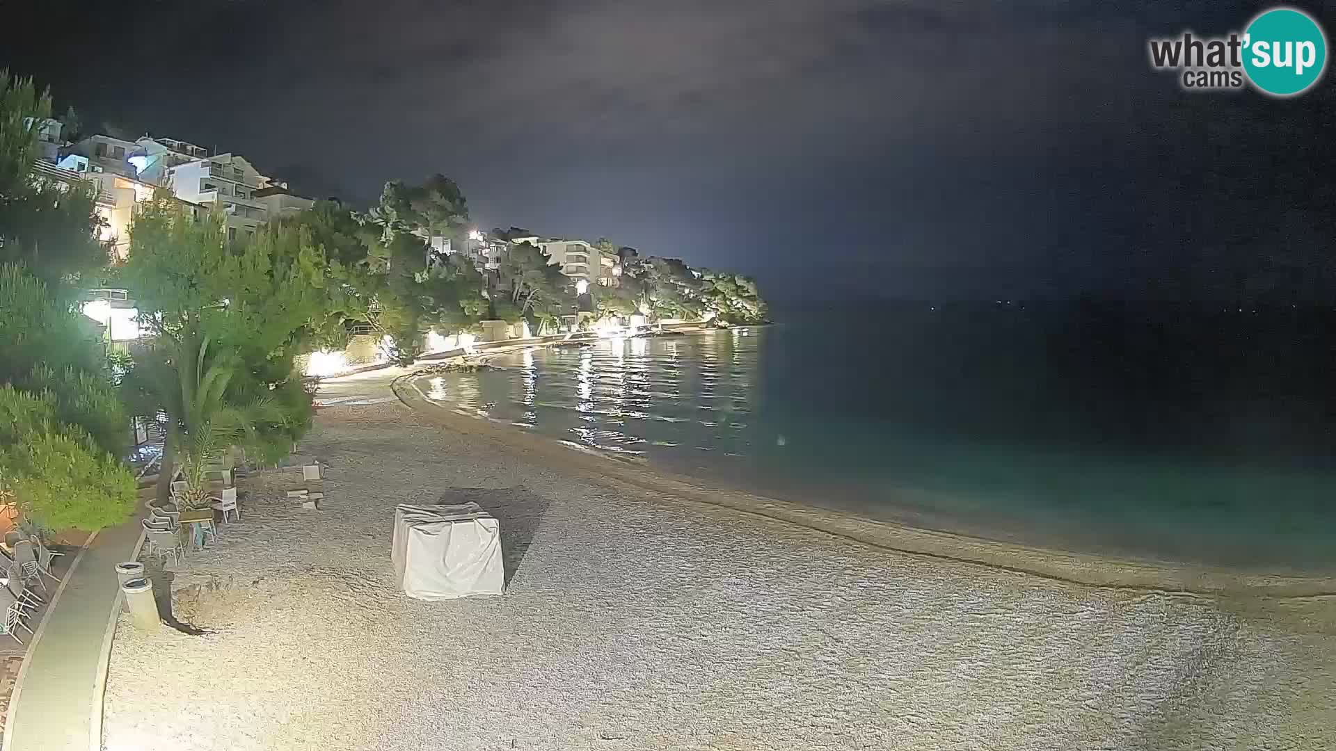 Webcam Playa Lučica Brela – Vista en directo de la costa adriática