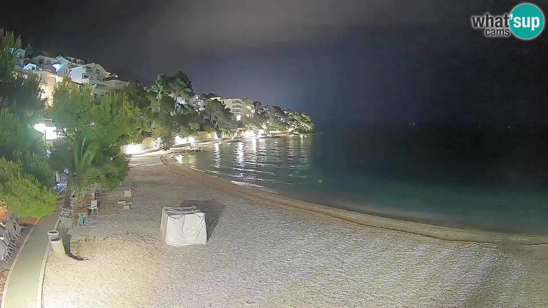 Webcam Lučica Beach Brela – Live View from the Adriatic Coast