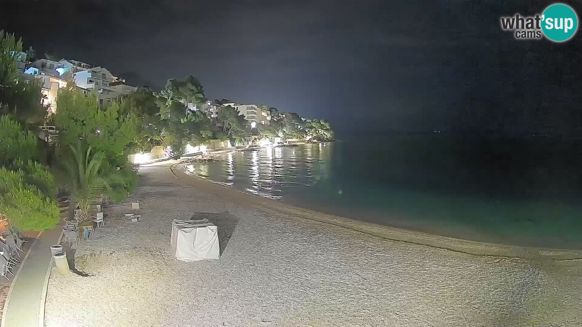 Webcam Lučica Beach Brela – Live View from the Adriatic Coast