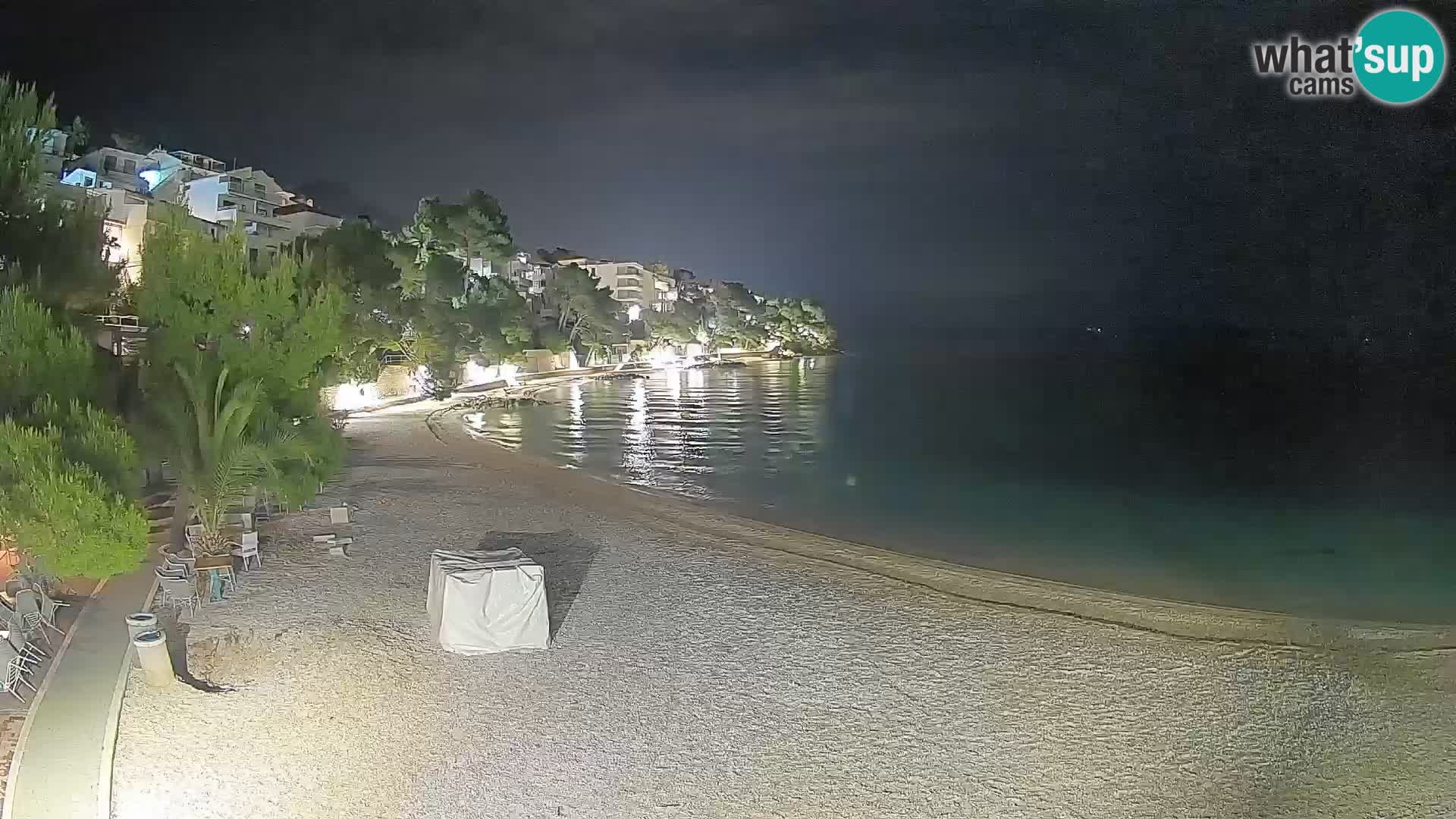 Webcam Lučica Beach Brela – Live View from the Adriatic Coast