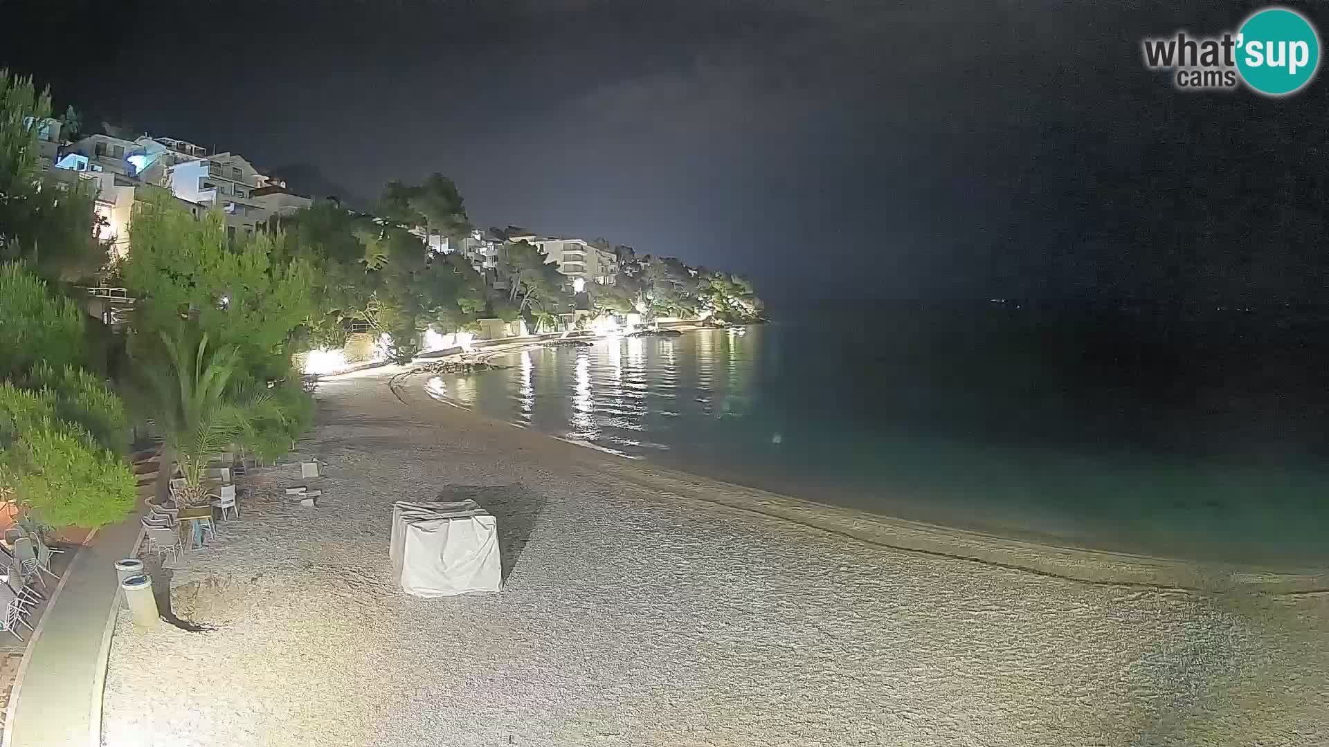 Webcam Lučica Beach Brela – Live View from the Adriatic Coast