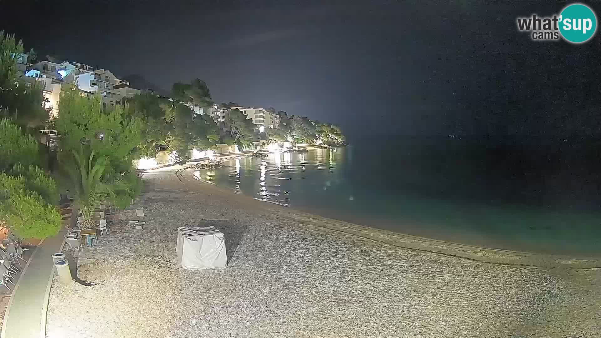 Webcam Playa Lučica Brela – Vista en directo de la costa adriática