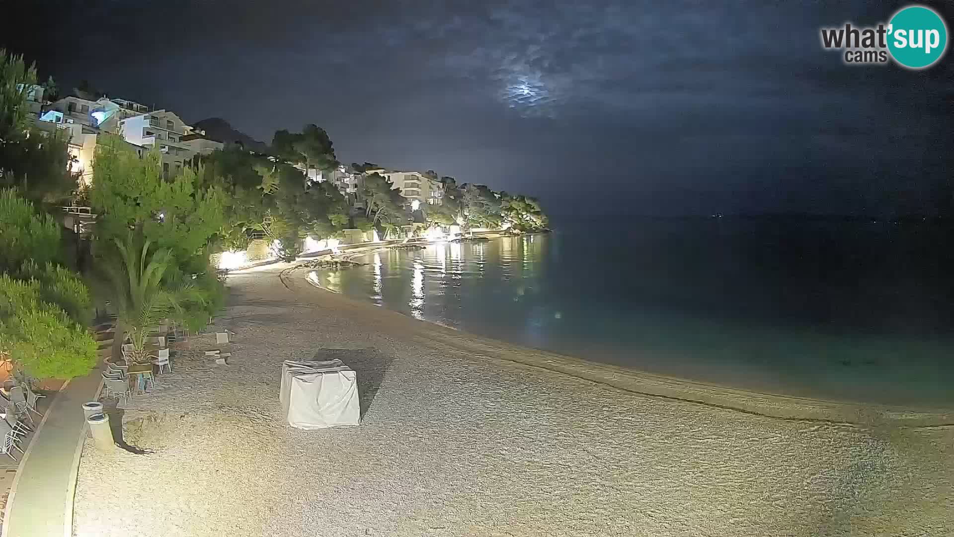 Webcam Lučica Beach Brela – Live View from the Adriatic Coast