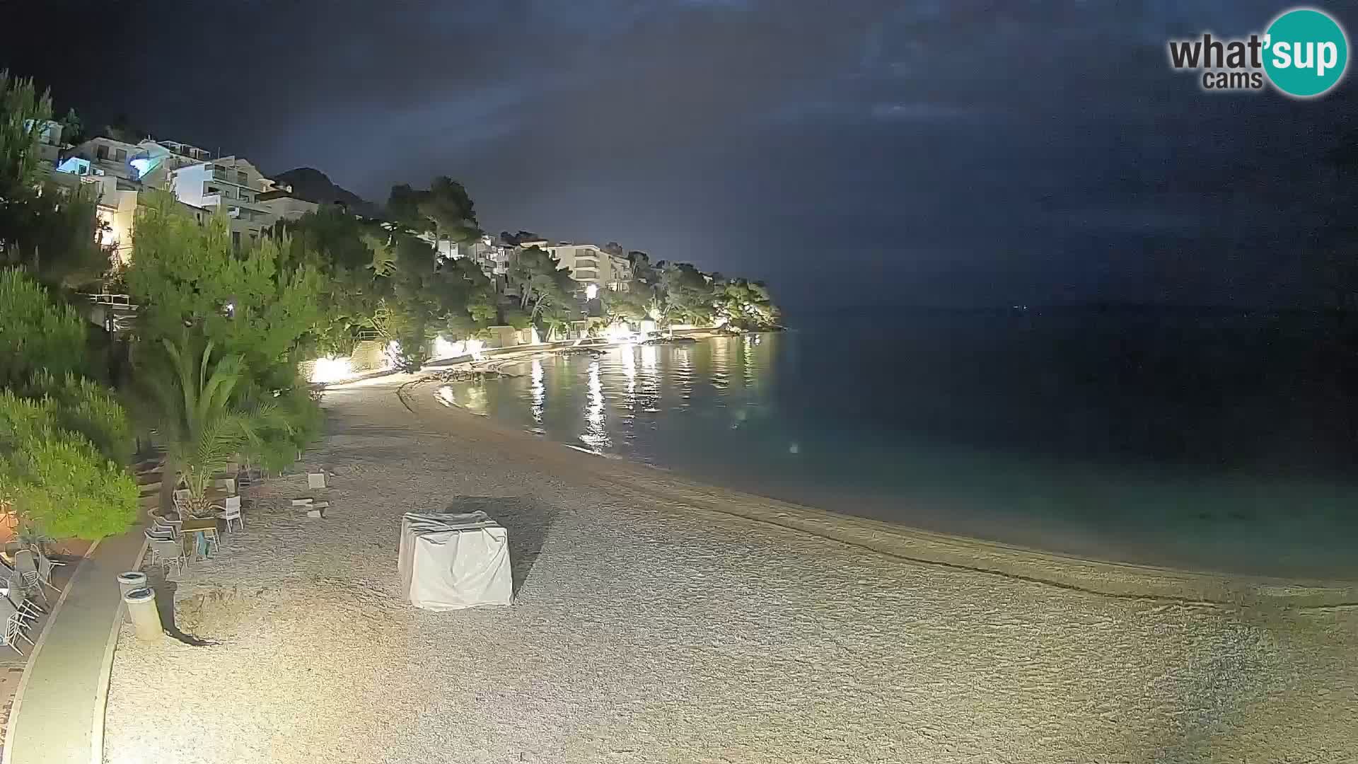 Webcam Lučica Beach Brela – Live View from the Adriatic Coast