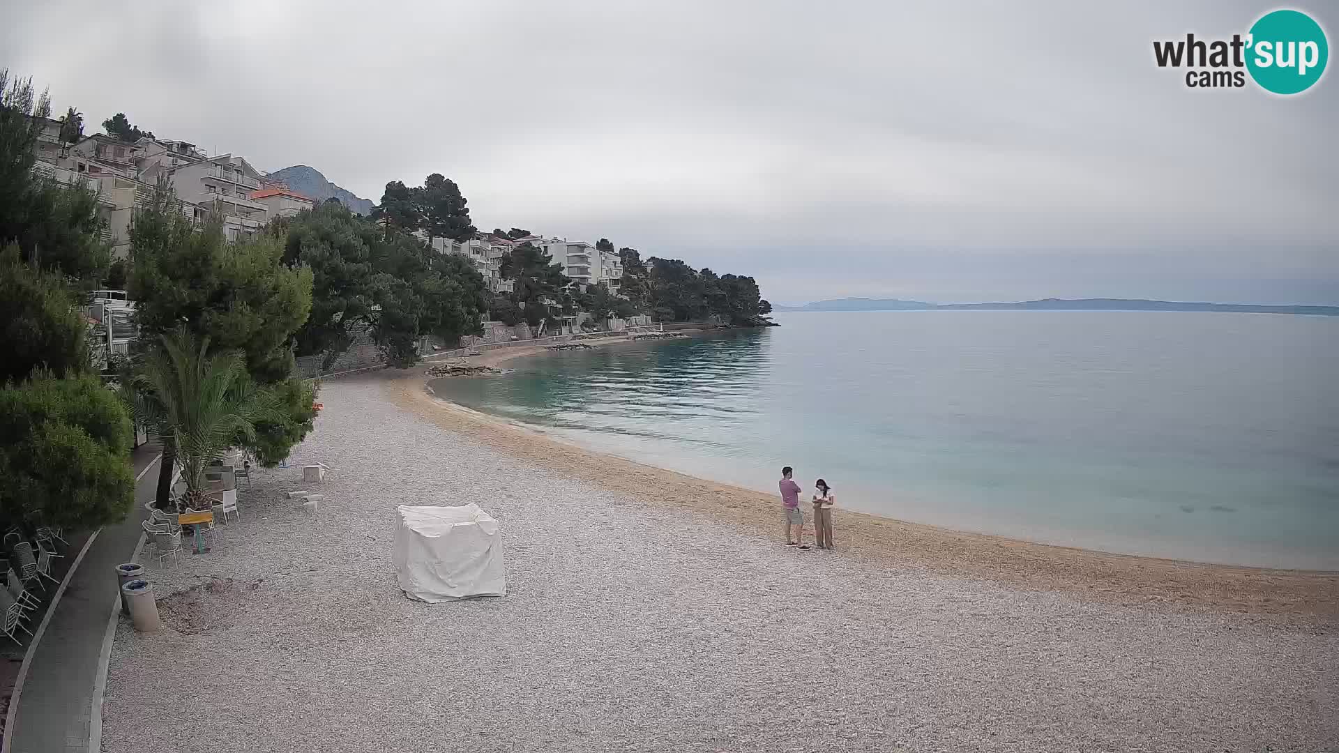Webcam Lučica Beach Brela – Live View from the Adriatic Coast