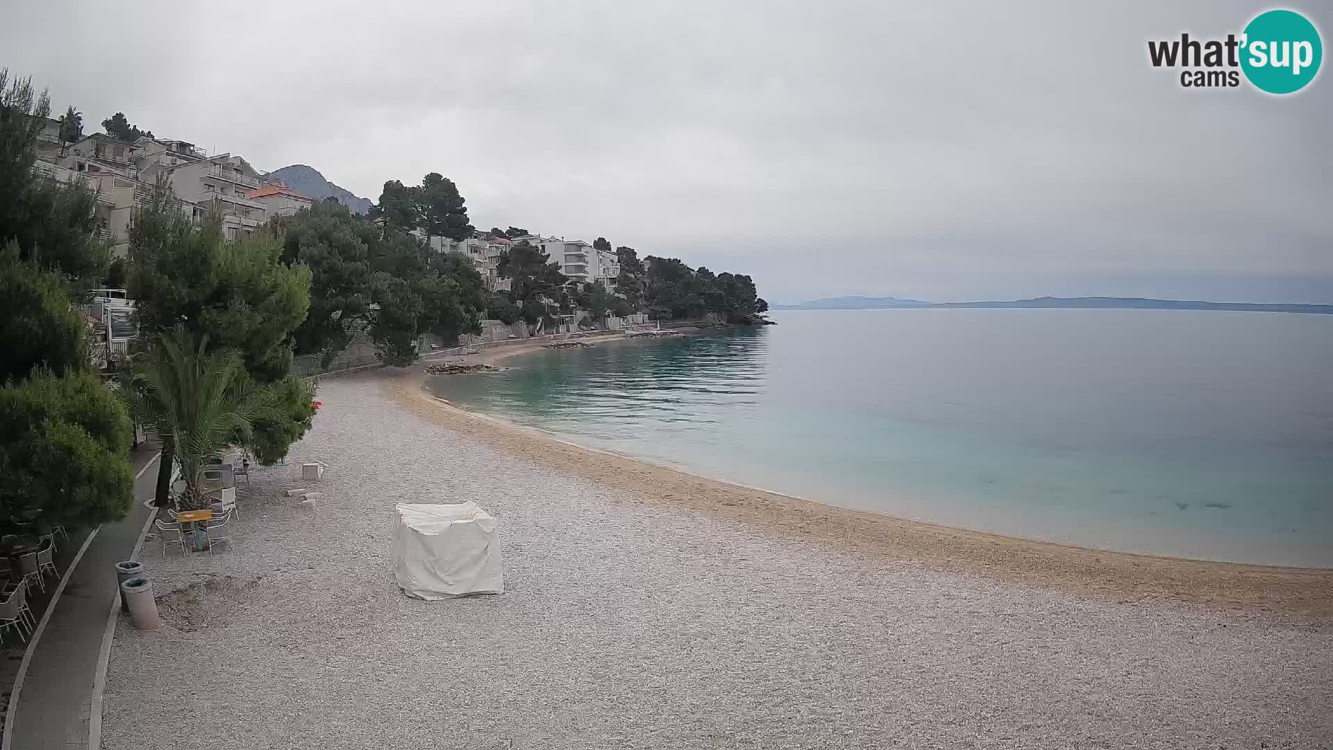 Webcam Lučica Beach Brela – Live View from the Adriatic Coast