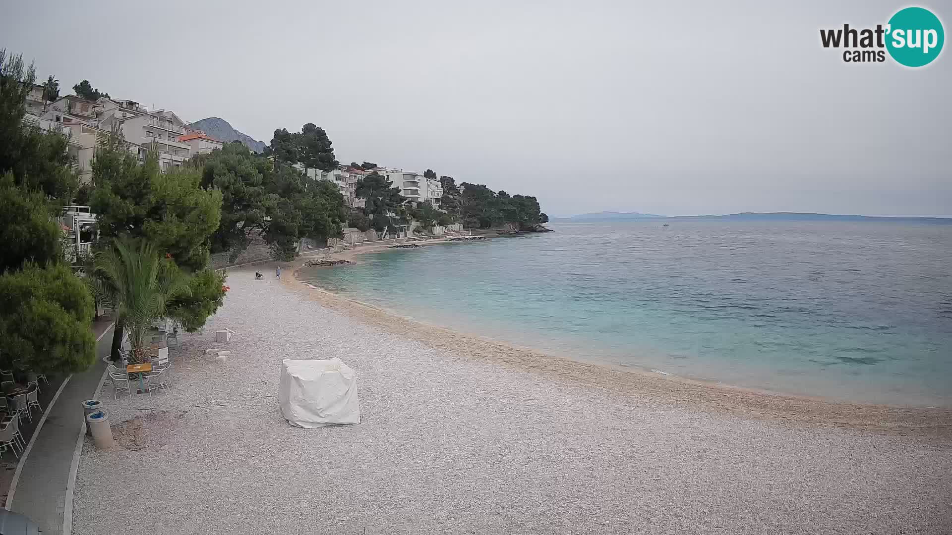 Webcam Lučica Beach Brela – Live View from the Adriatic Coast