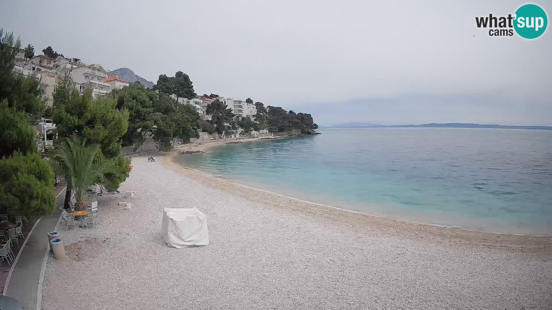 Webcam Lučica Beach Brela – Live View from the Adriatic Coast