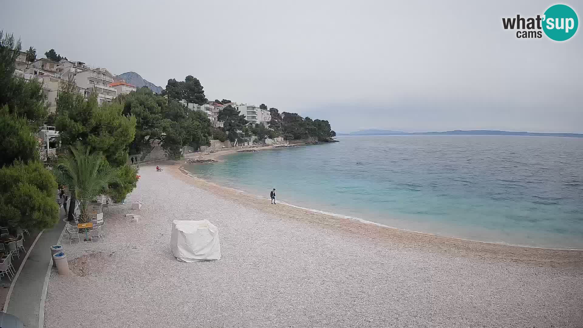 Webcam Lučica Beach Brela – Live View from the Adriatic Coast