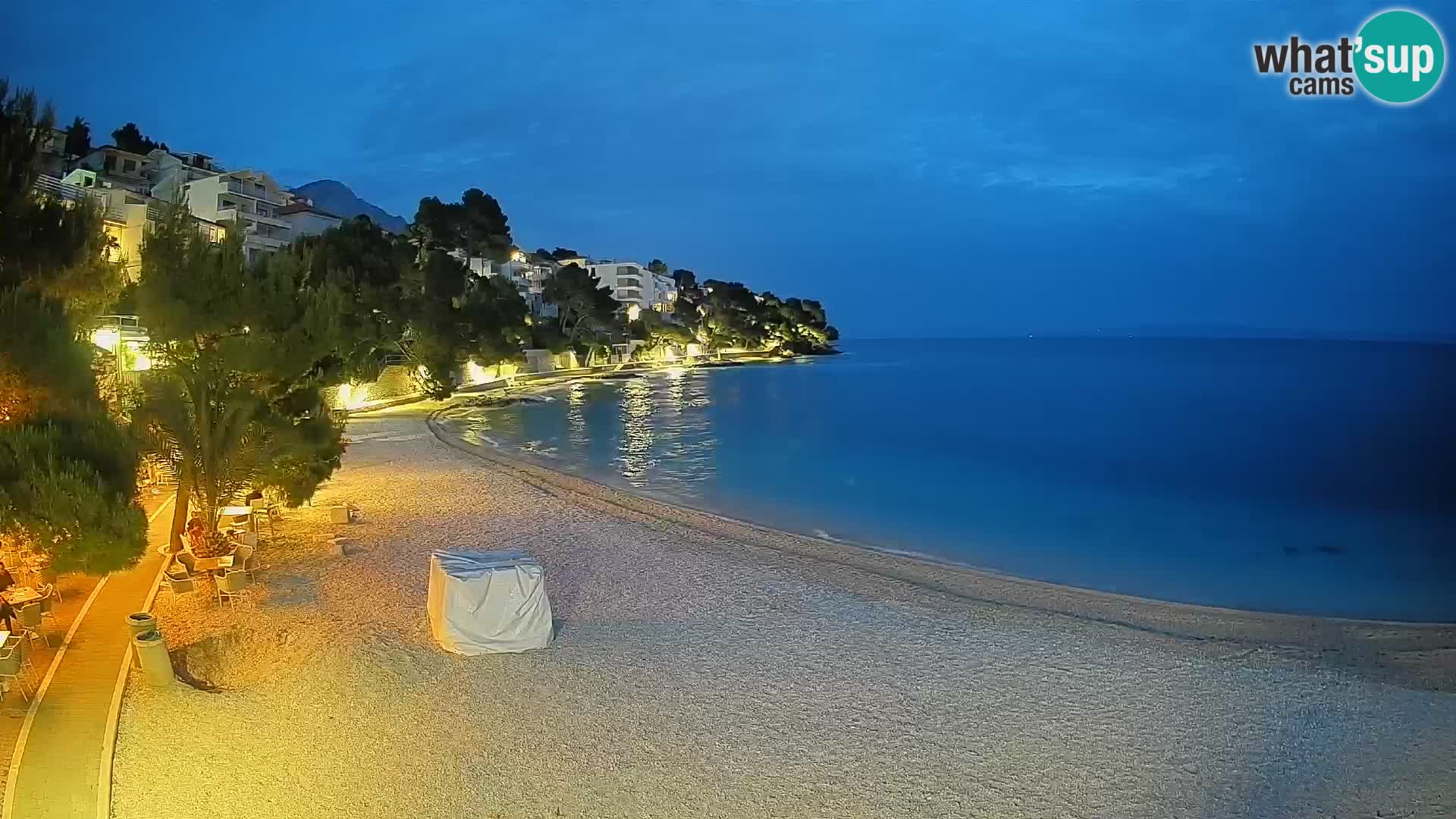 Webcam Lučica Beach Brela – Live View from the Adriatic Coast