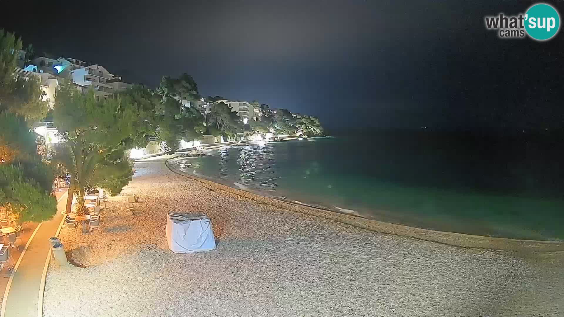 Webcam Lučica Beach Brela – Live View from the Adriatic Coast