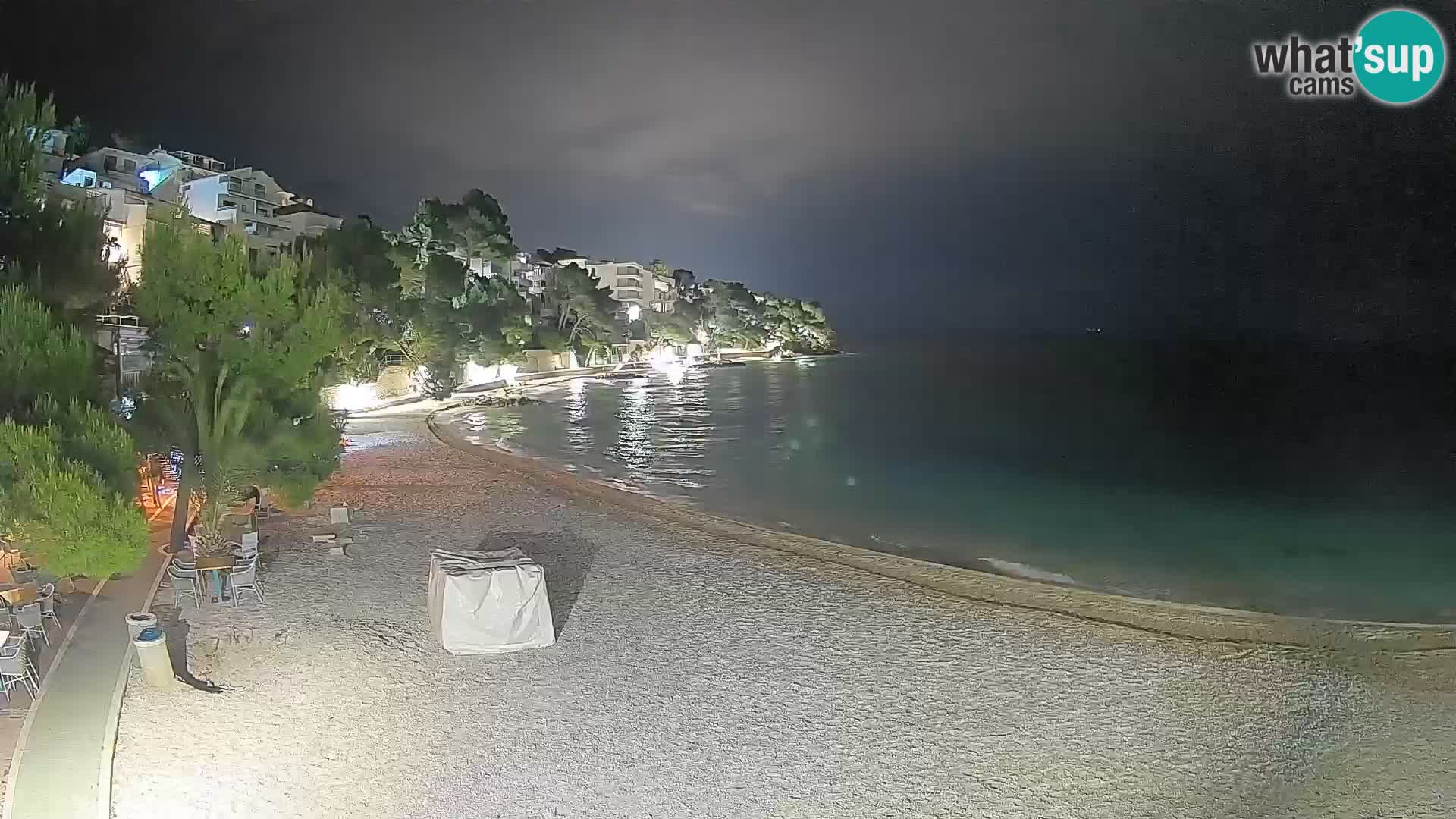 Webcam Lučica Beach Brela – Live View from the Adriatic Coast