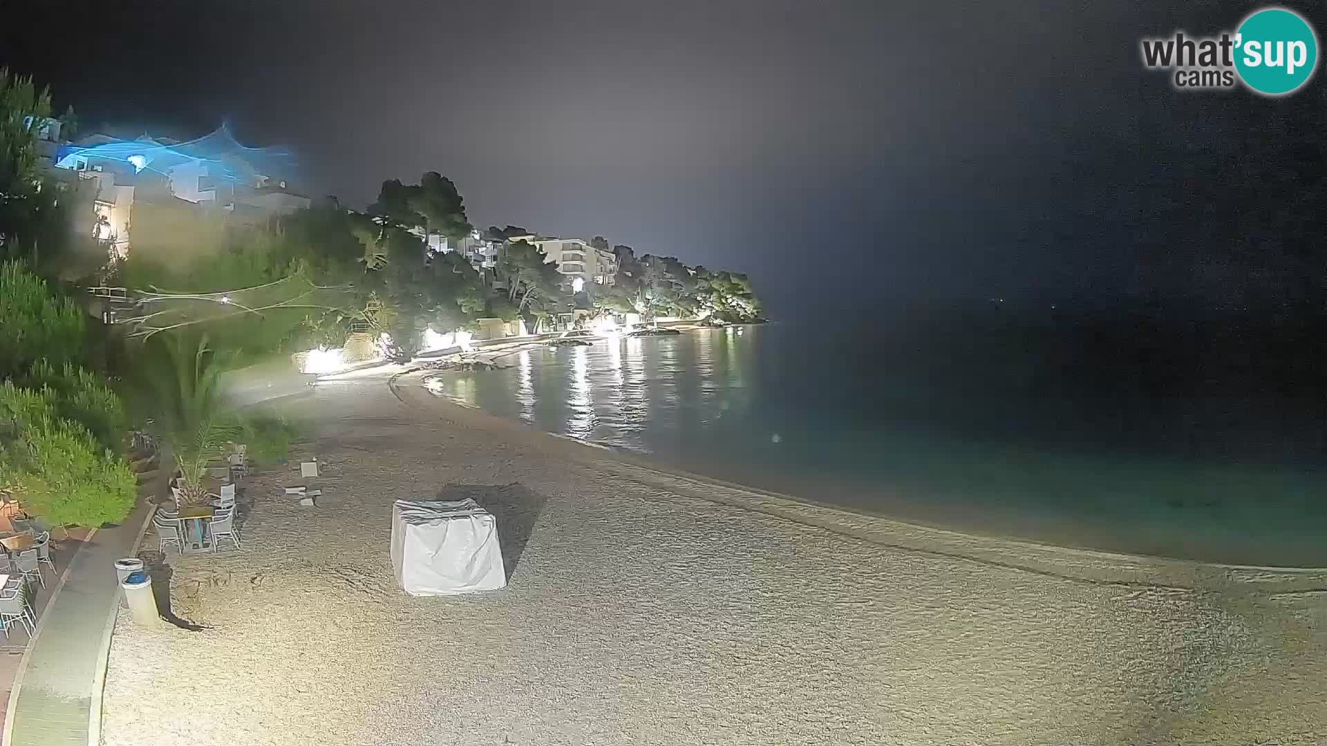 Webcam Lučica Beach Brela – Live View from the Adriatic Coast