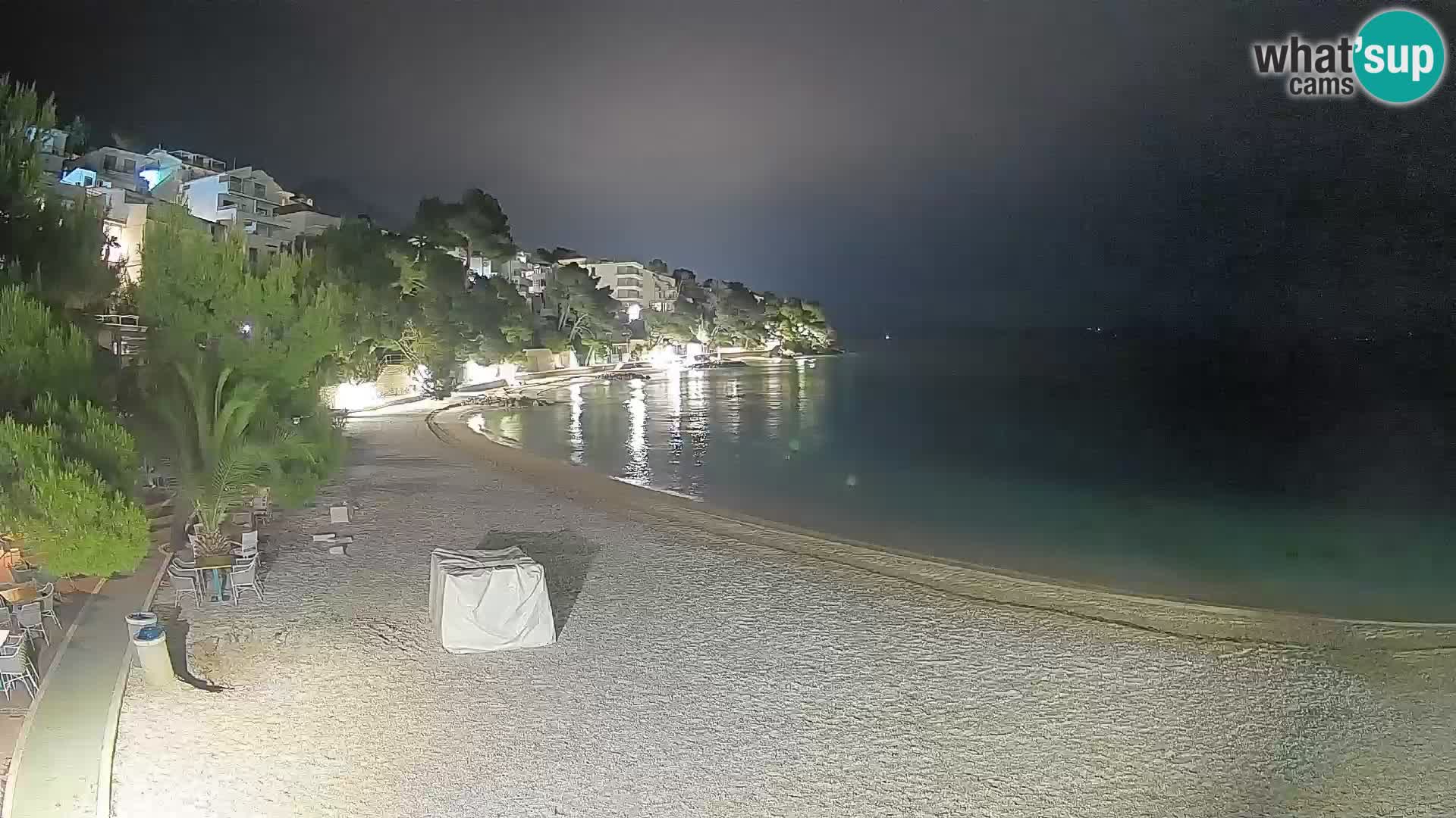 Webcam Playa Lučica Brela – Vista en directo de la costa adriática