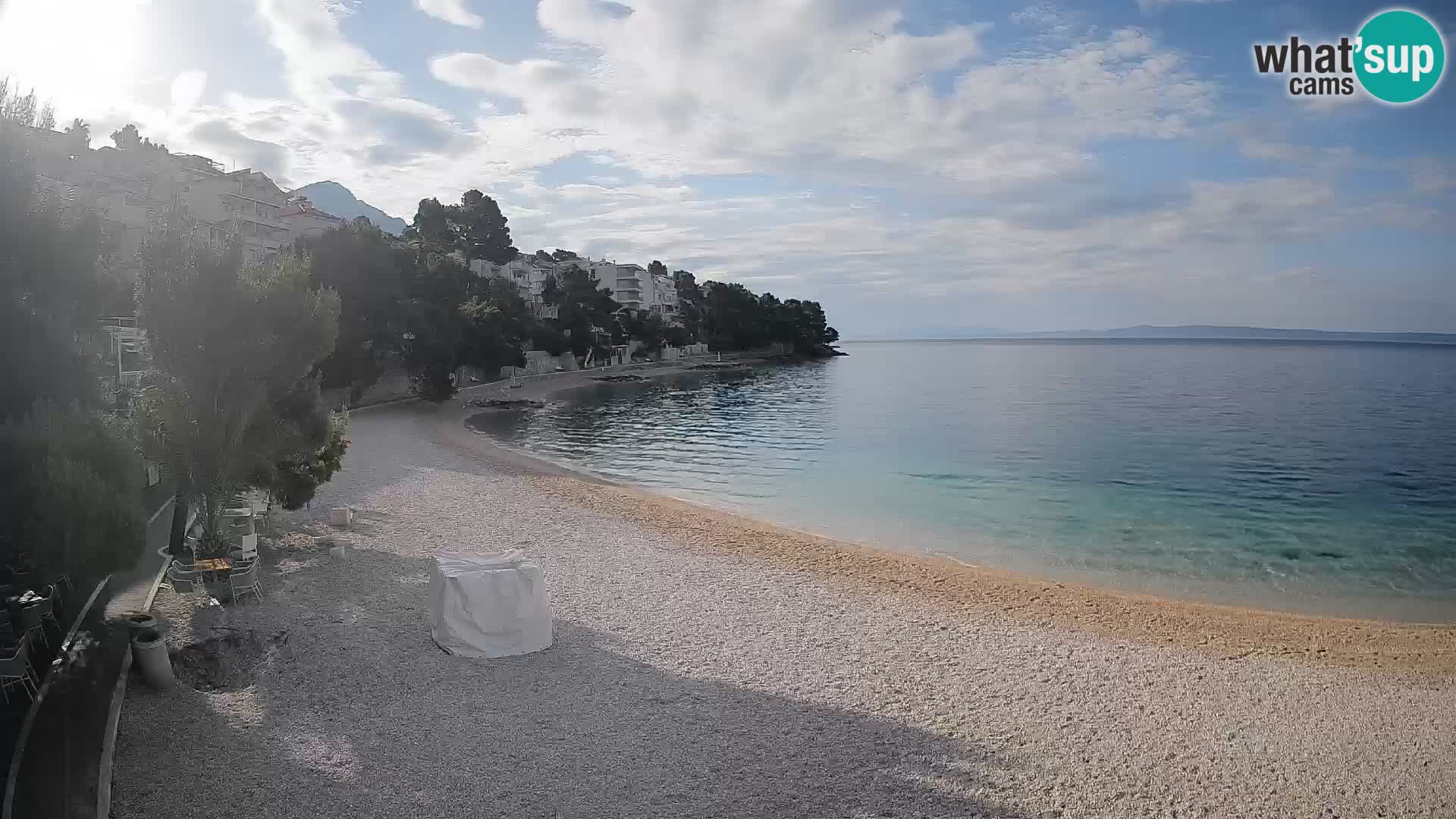 Webcam Lučica Beach Brela – Live View from the Adriatic Coast