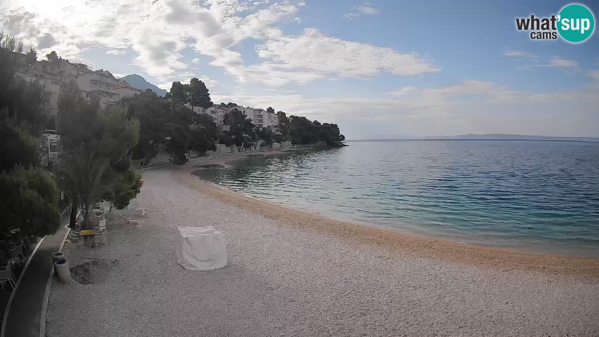 Webcam Lučica Beach Brela – Live View from the Adriatic Coast