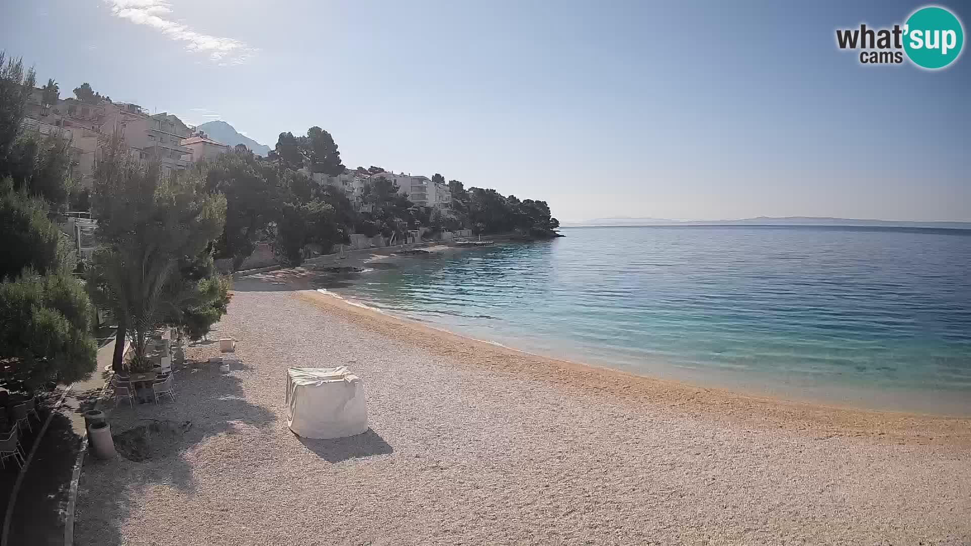 Webcam Lučica Beach Brela – Live View from the Adriatic Coast